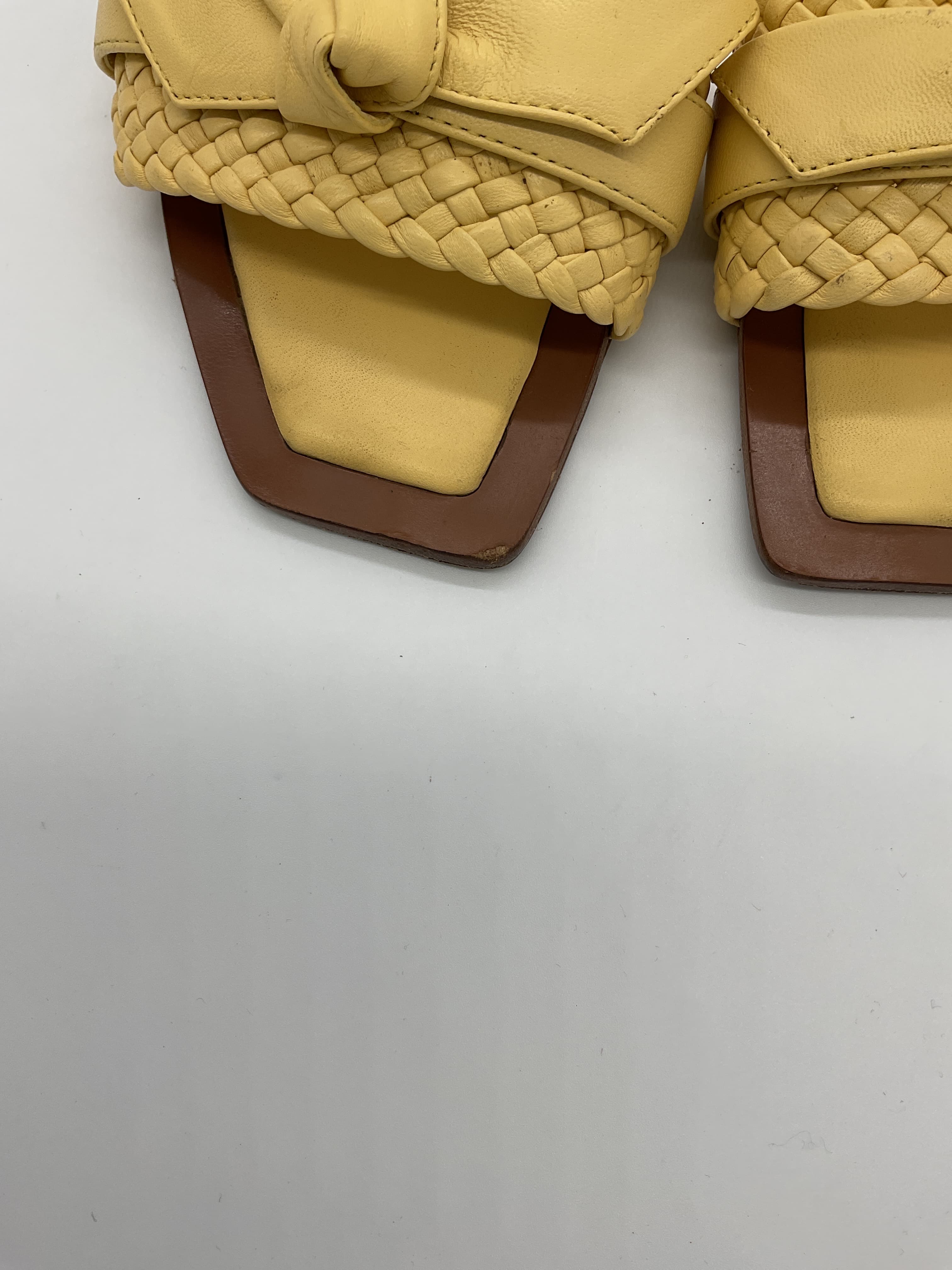 Clarita Woven Leather Flat Slides - Image 3