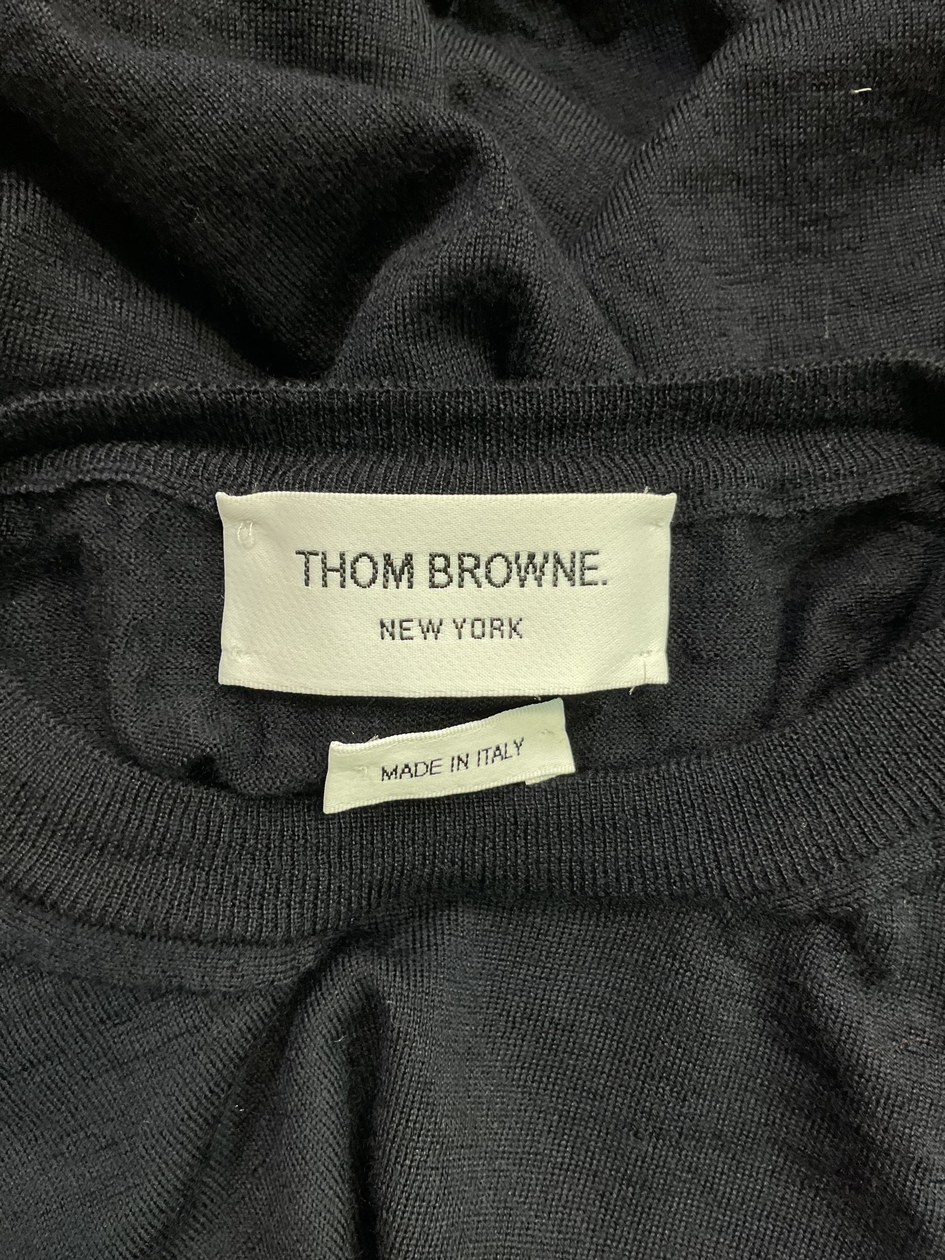 Navy 4-Bar Sweater - Image 3