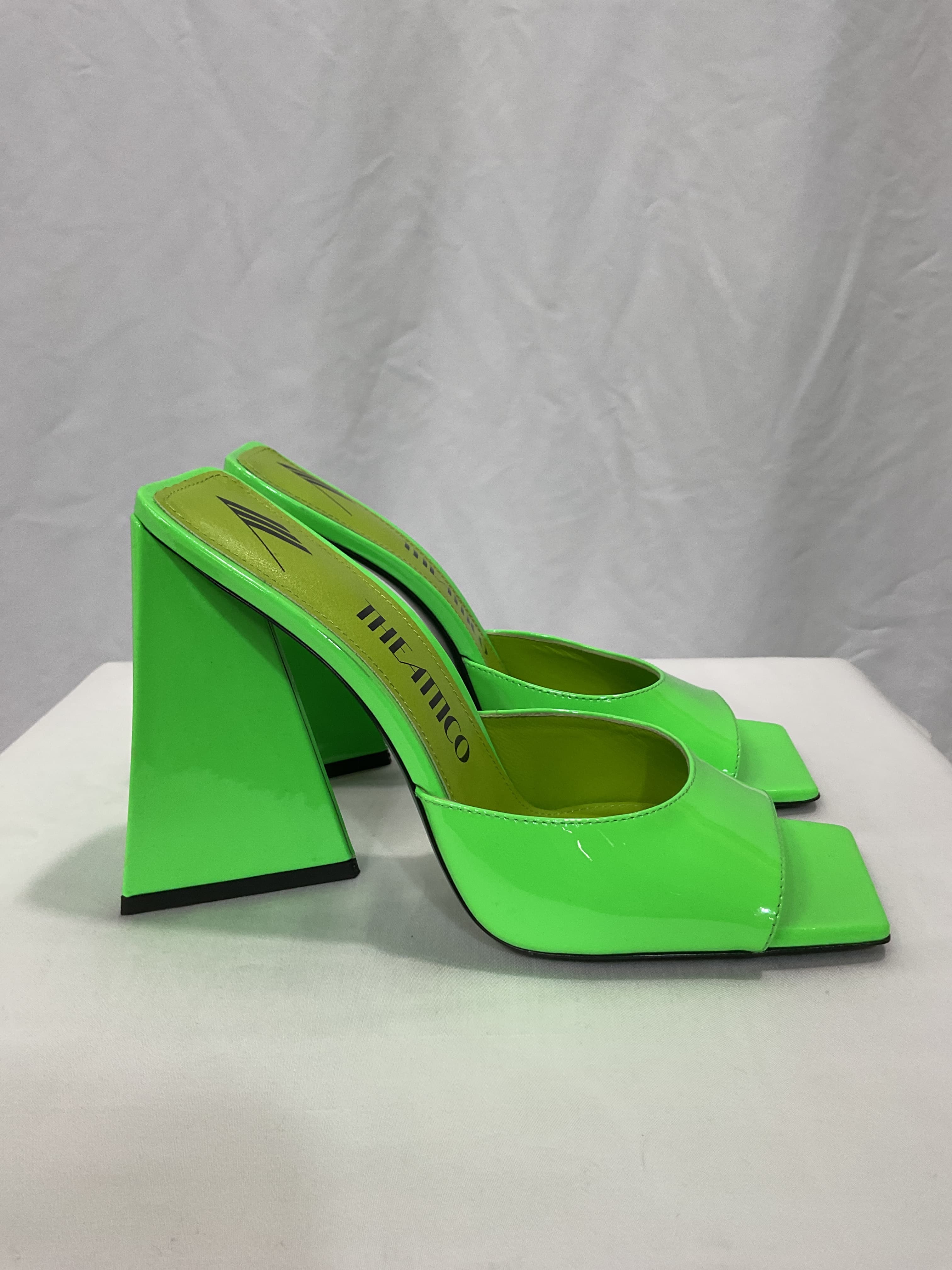 Green Devon Heeled Sandals - Image 2