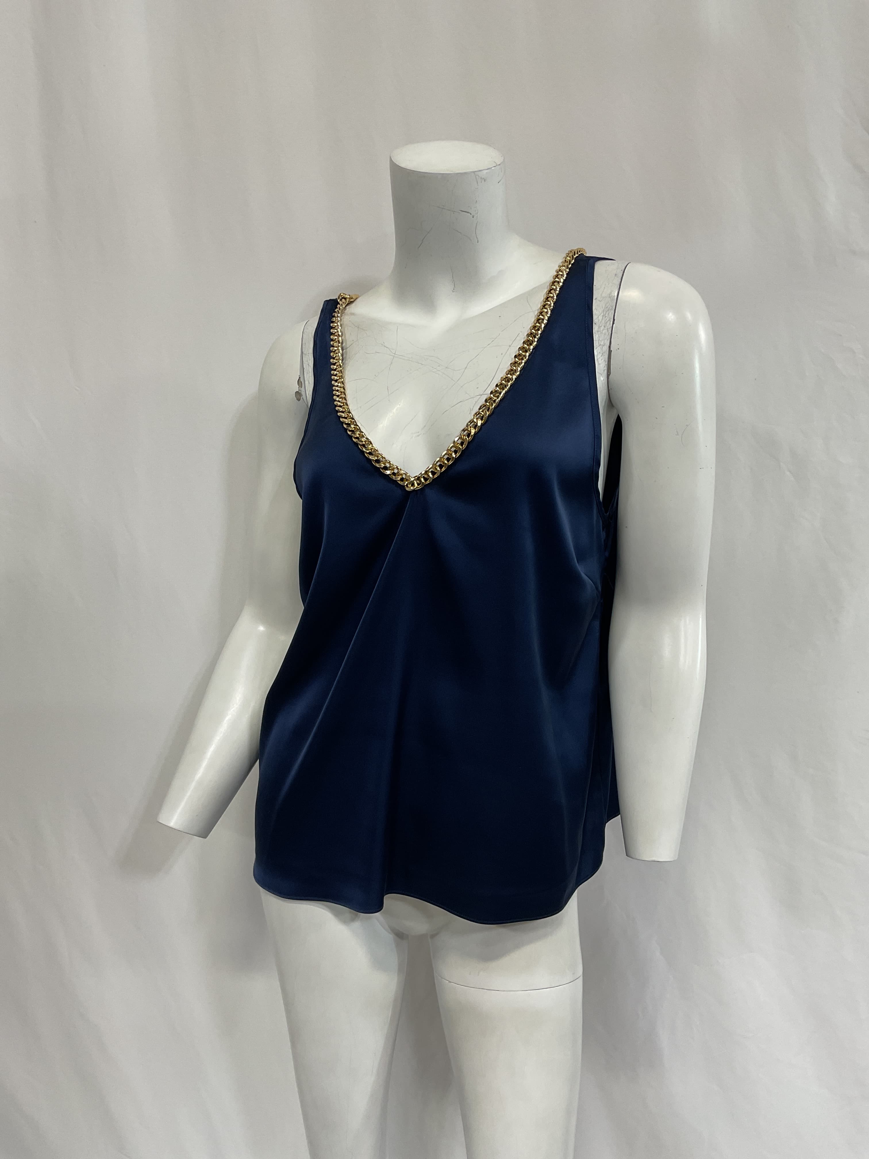 Dallas Chain Satin Tank Top - Image 3
