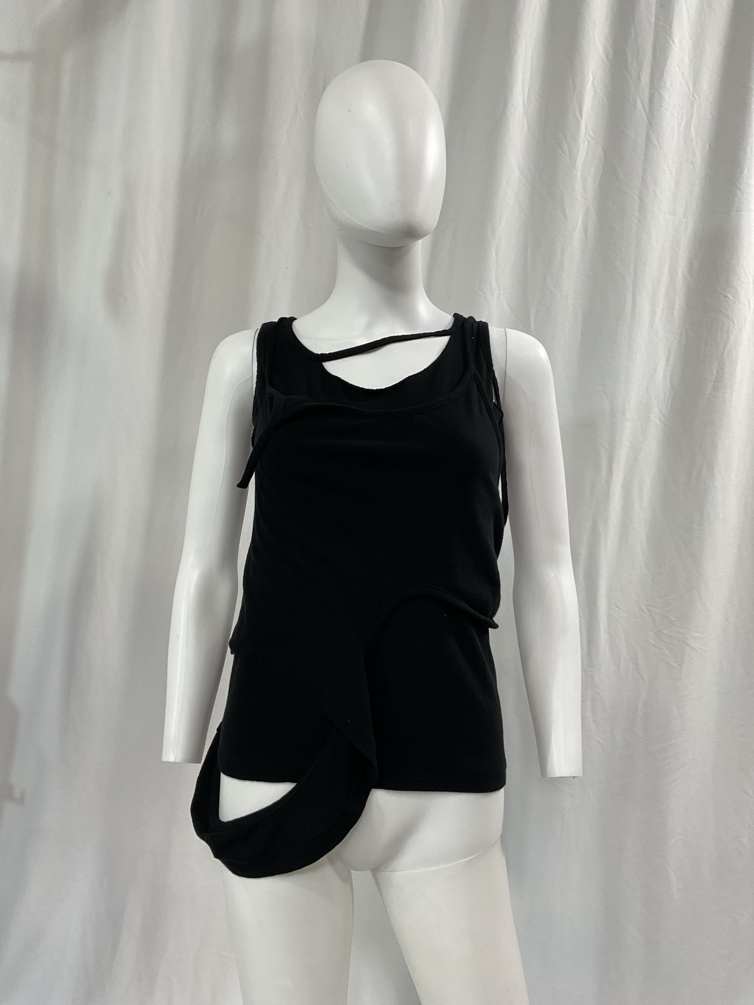 Black Double Tank Top - Image 2