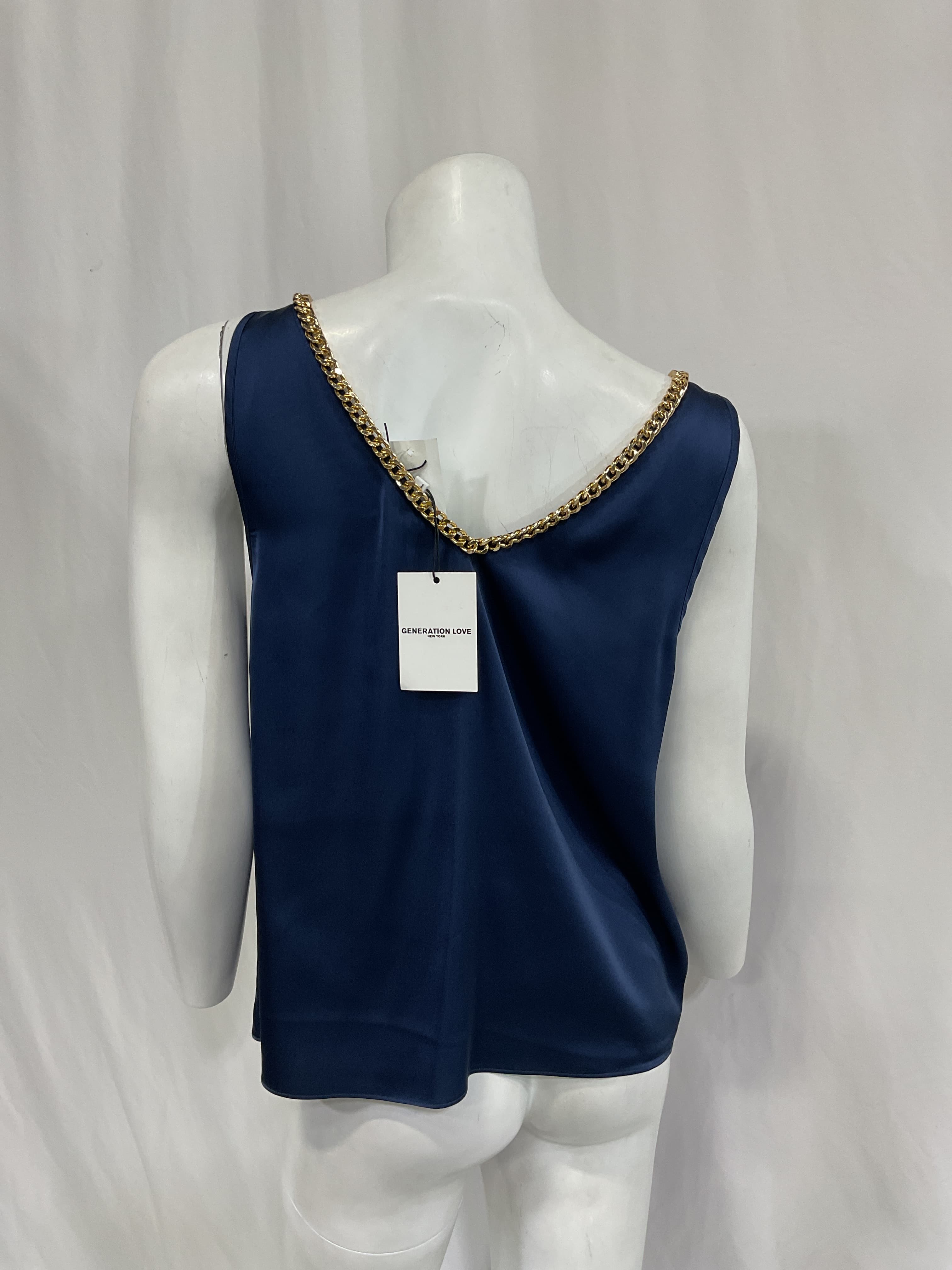 Dallas Chain Satin Tank Top - Image 2