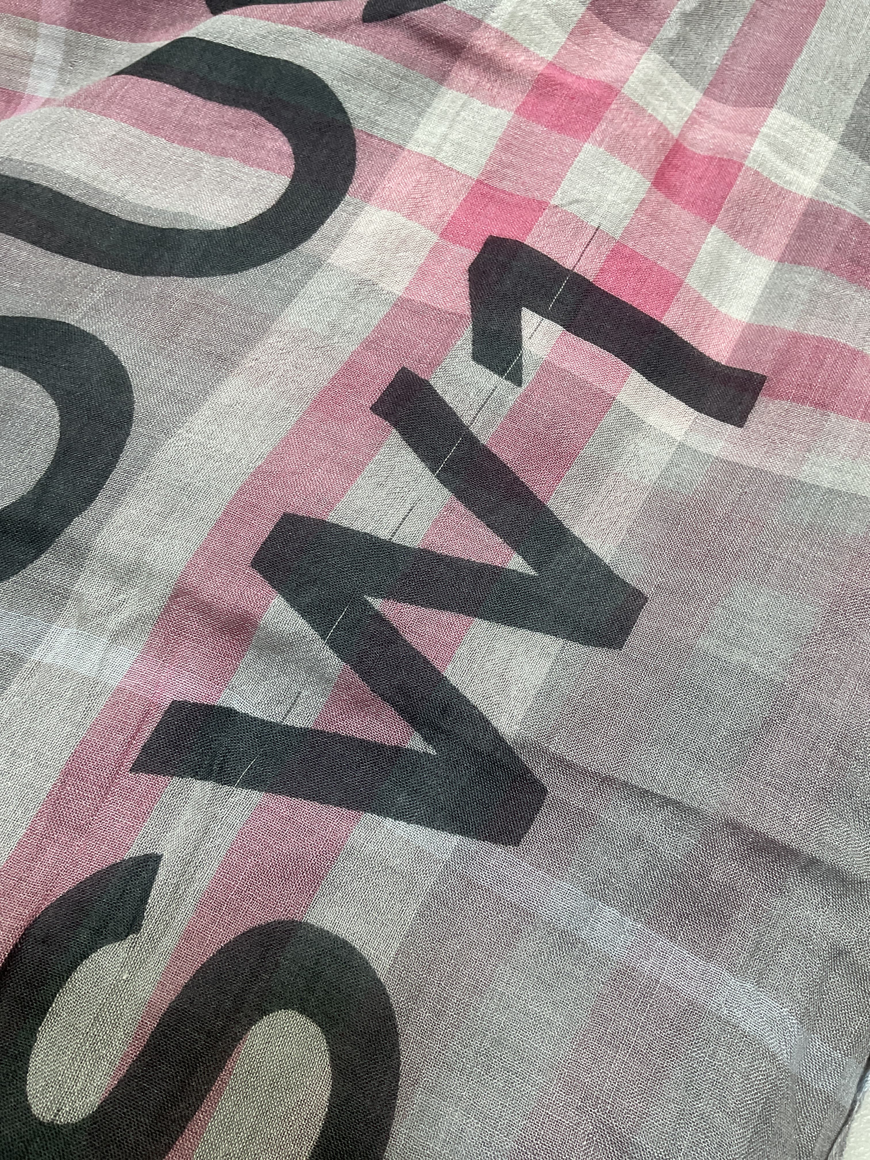 Horseferry Print Check Wool-Silk Square Scarf - Image 4