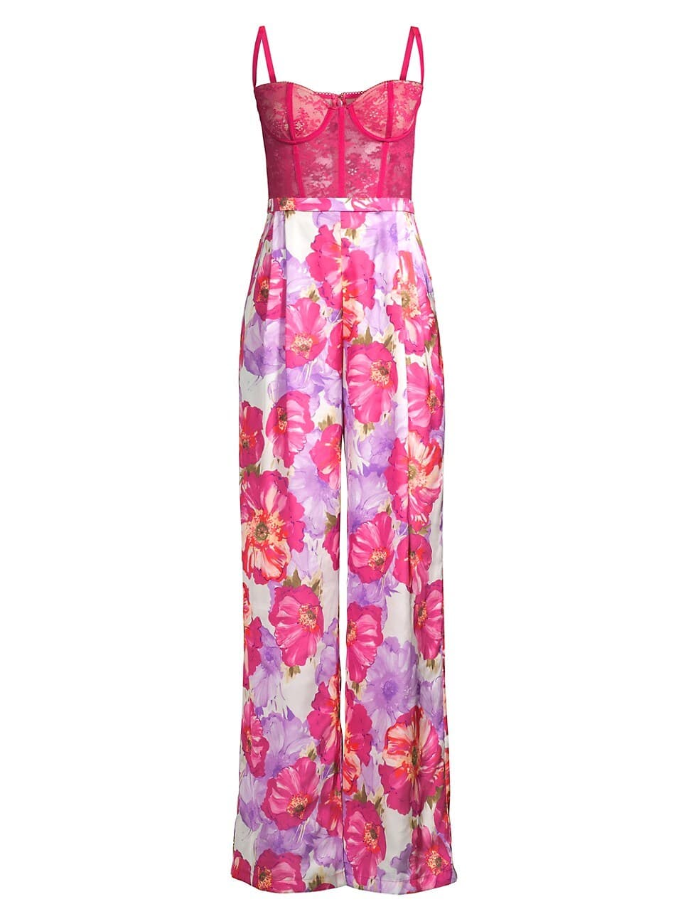 Tink Floral Bustier Jumpsuit - Image 1