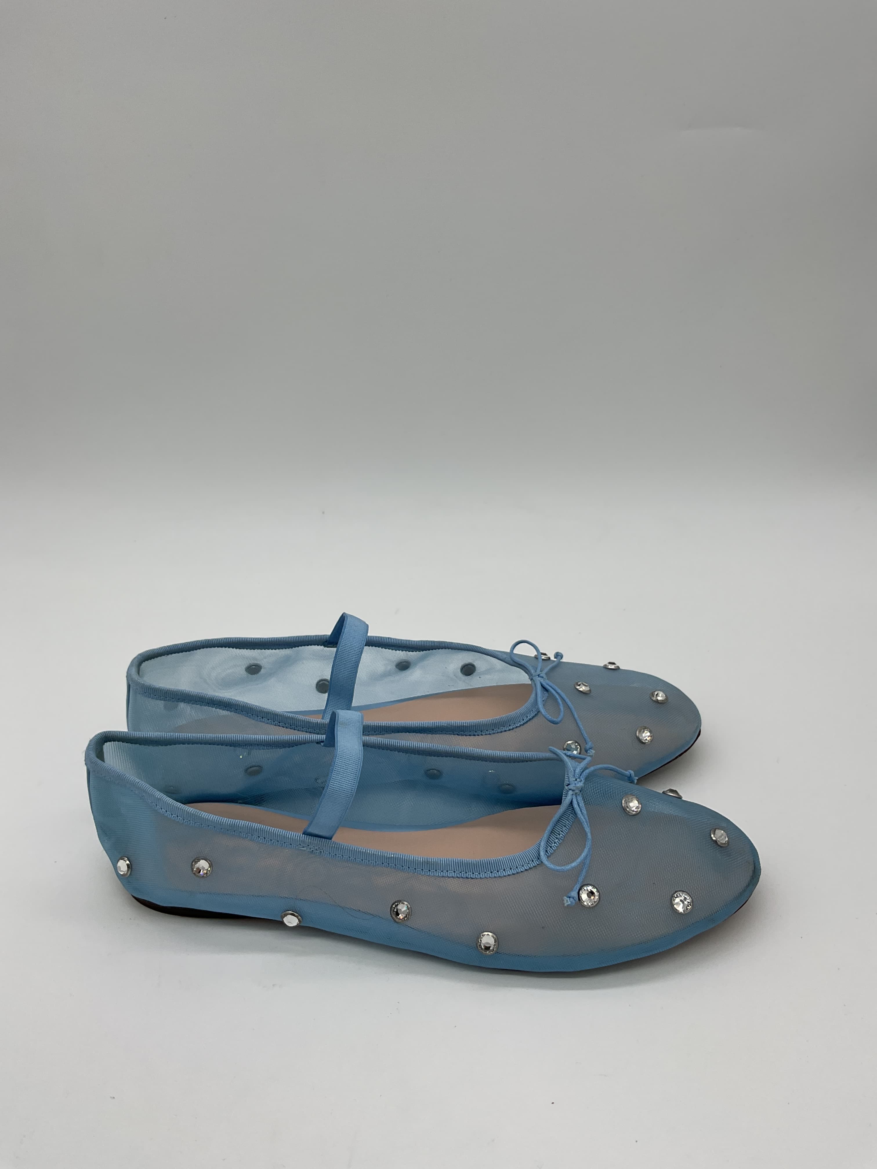 Leonie Crystal Mesh Ballet Flats - Image 2