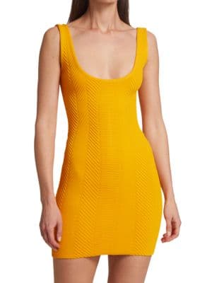 Ottoman Scoopneck Mini Dress - Image 1