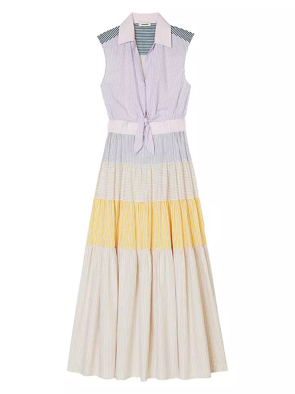 Patchwork Midi Dress - Image 1