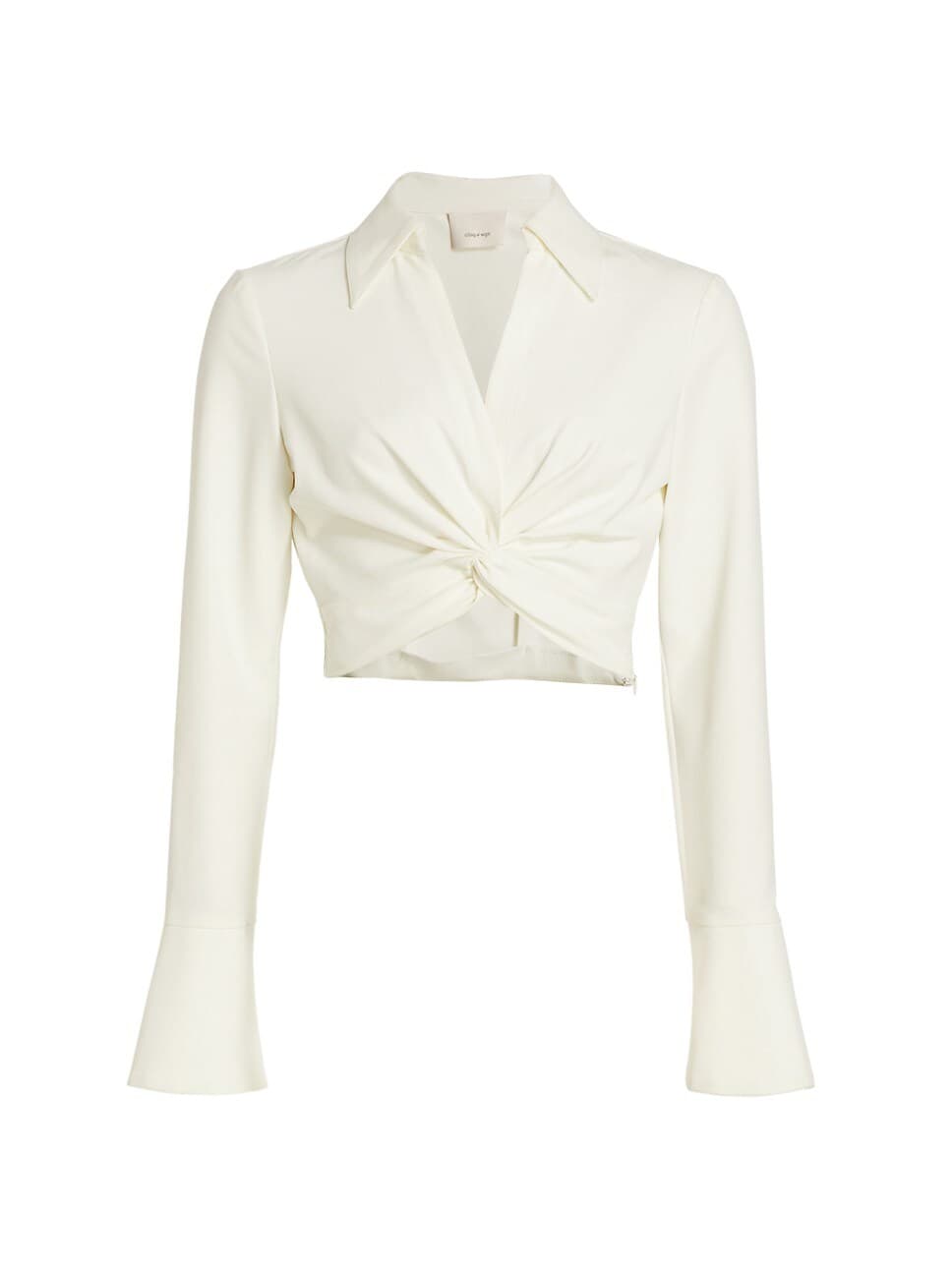 Mckenna Cropped Twisted Top - Image 1