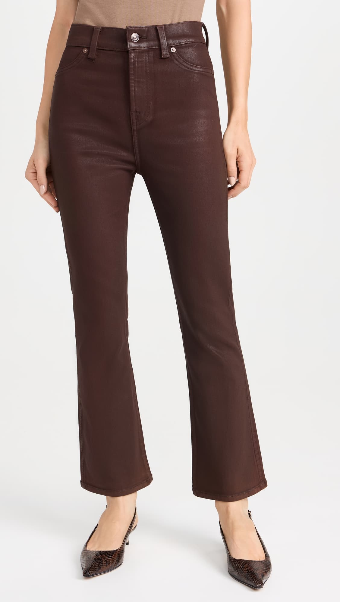 Hight Waist Slim Kick Trousers - Image 1