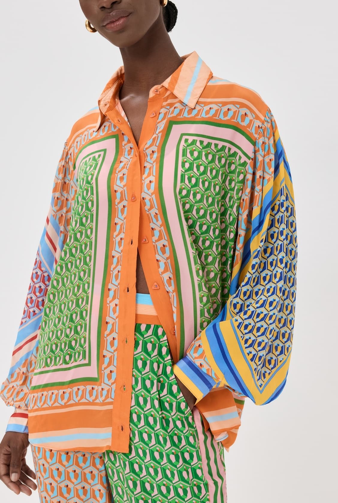 Cashew Mix Long Sleeve Shirt - Image 1