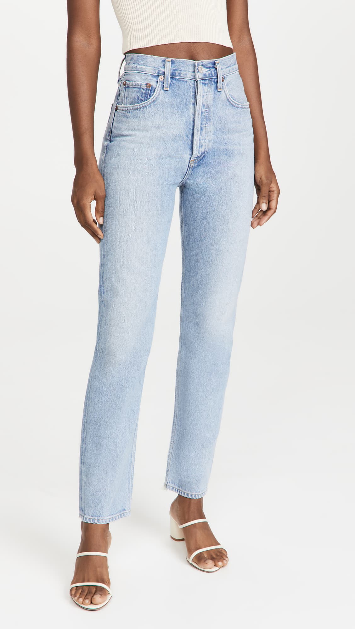 90's Pinch Waist Straight Jeans - Image 1