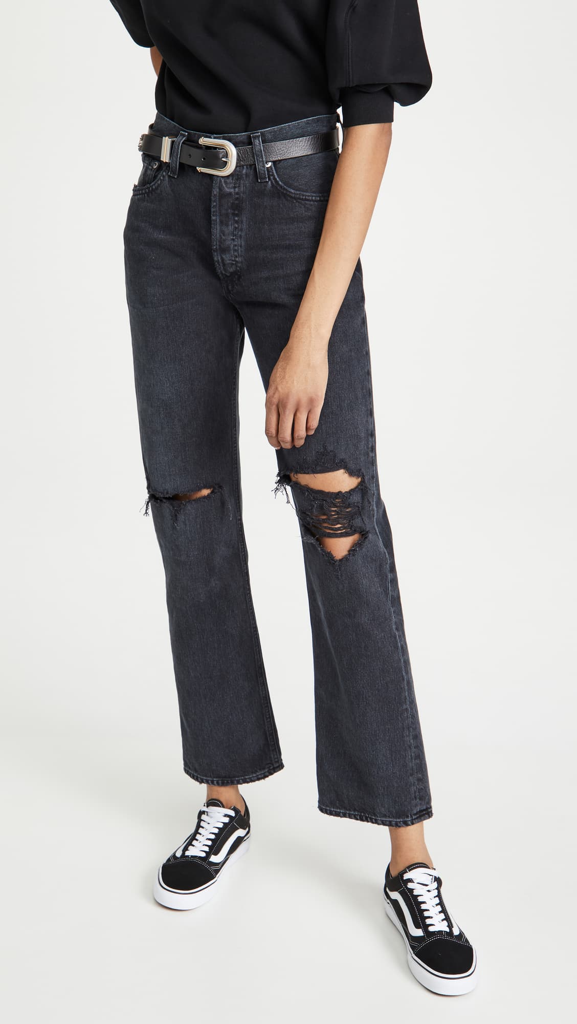 Lana Mid Rise Straight Jeans - Image 1