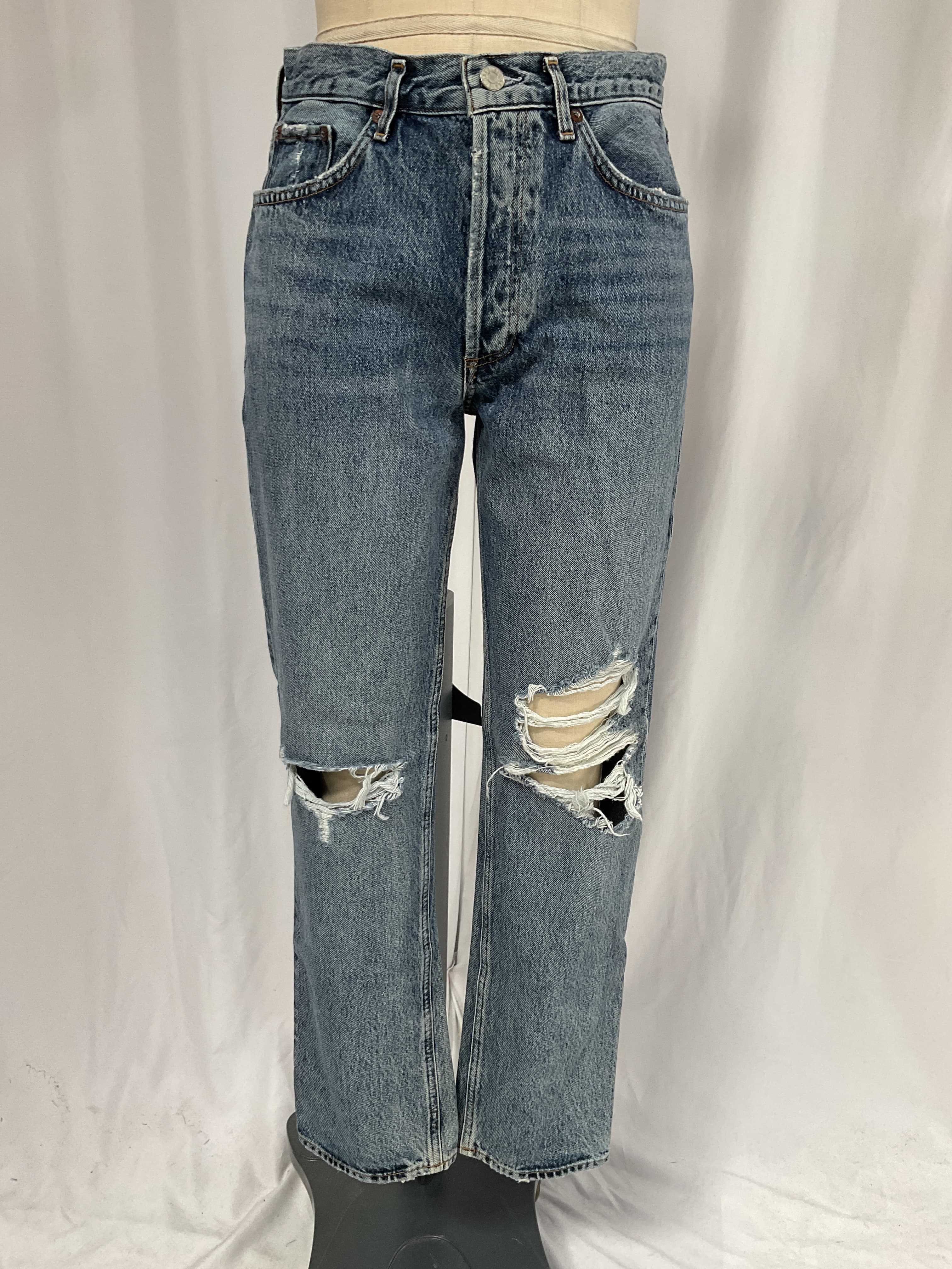 Lana Mid Rise Straight Jeans - Image 2