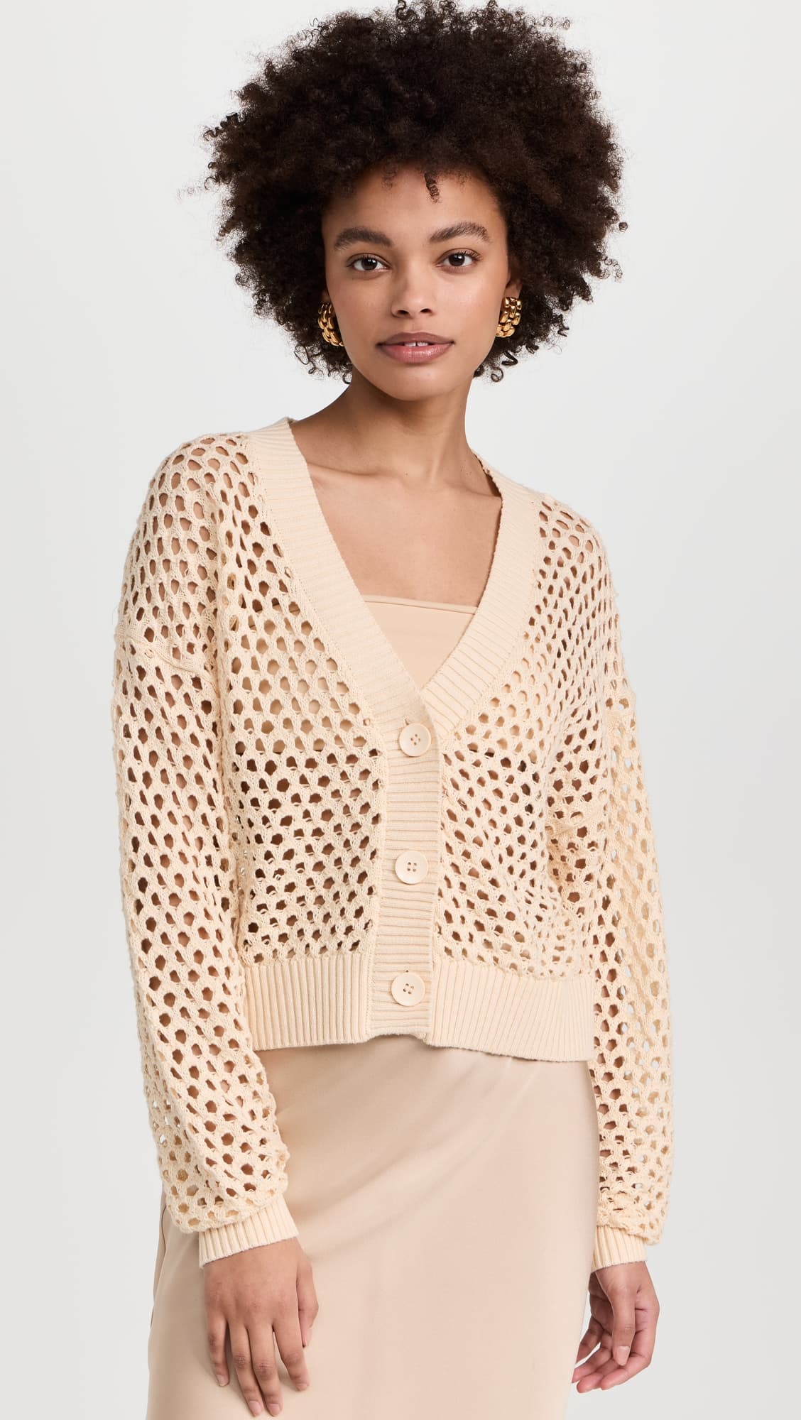 Abi Open Knit Cardigan - Image 1