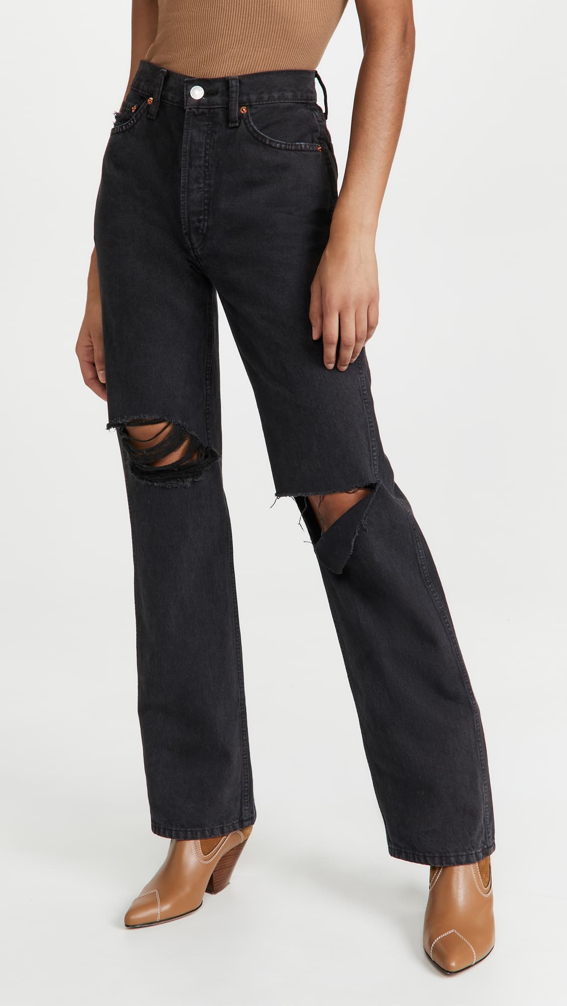 High-Rise Loose Jeans - Image 1
