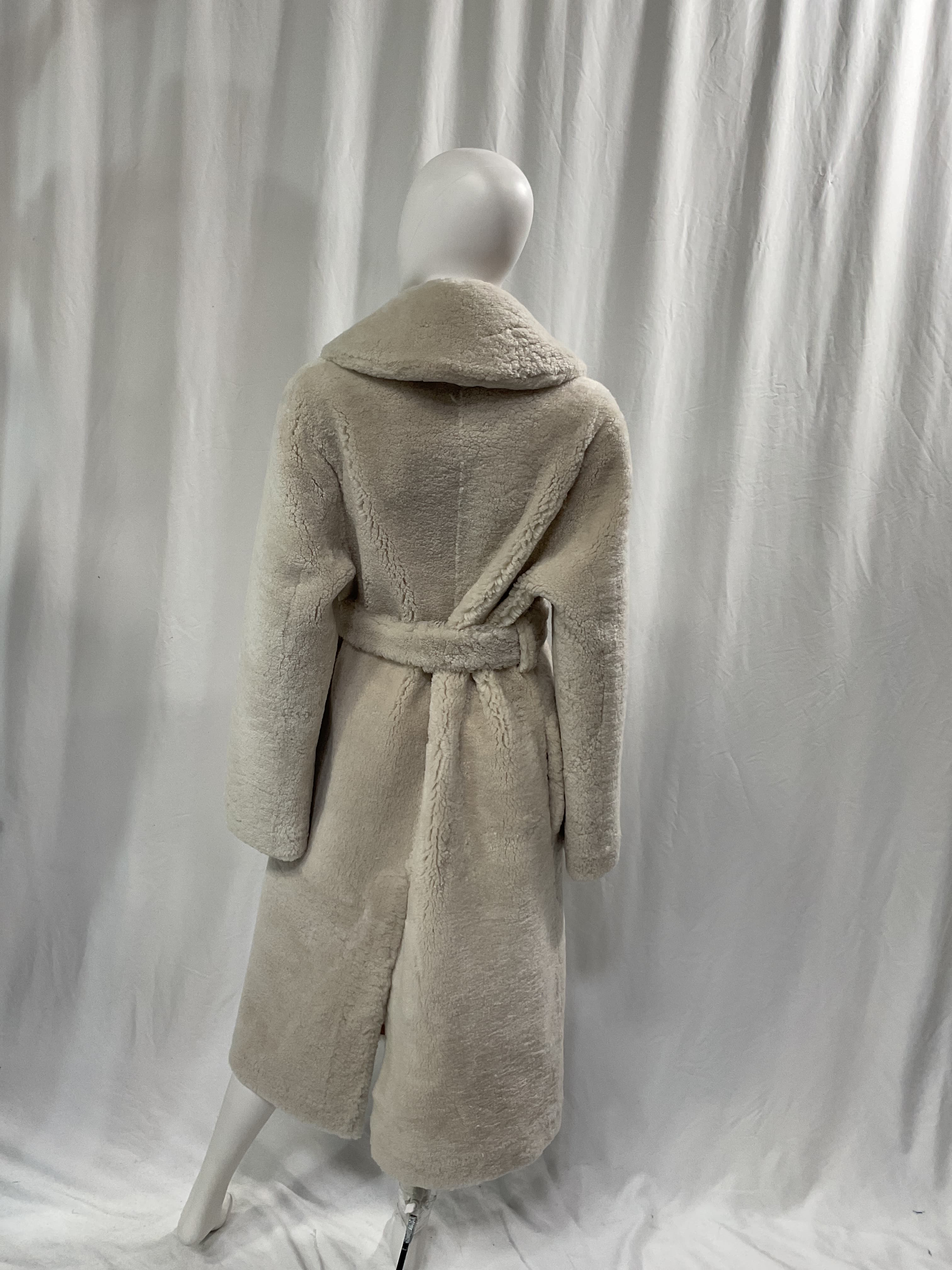Catrin Belted Shearling Coat - Image 4