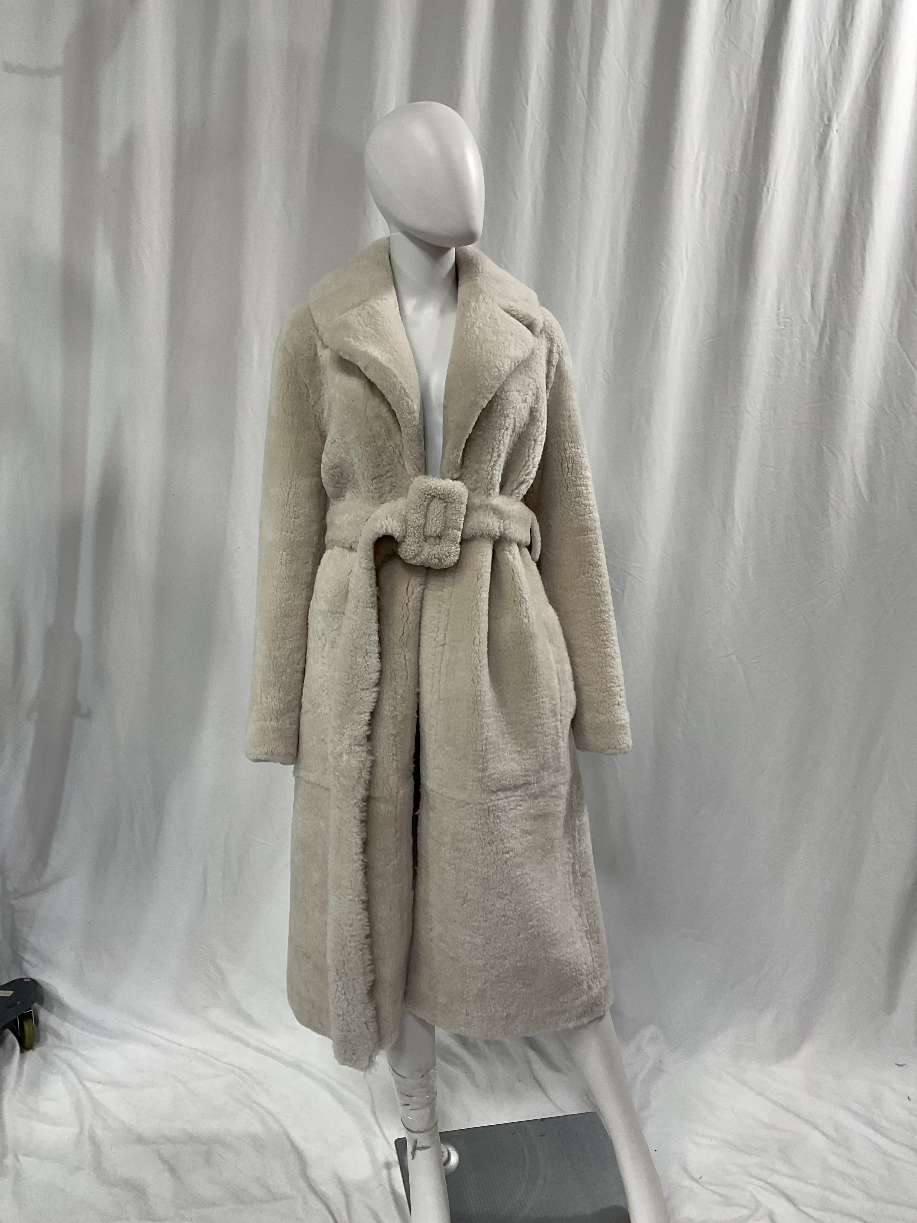 Catrin Belted Shearling Coat - Image 2