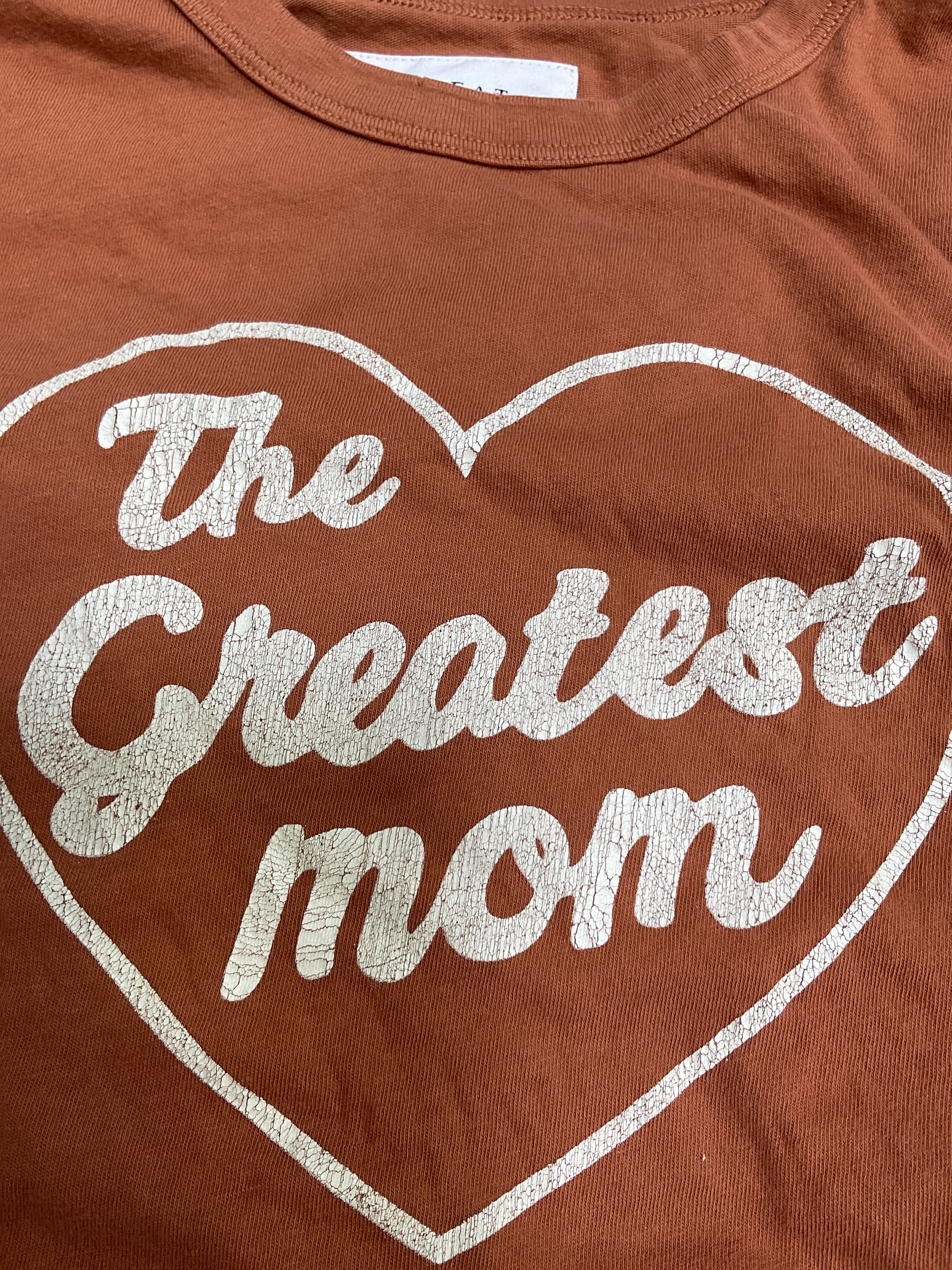 The Greatest Mom Boxy Crew. Graphic - Image 2