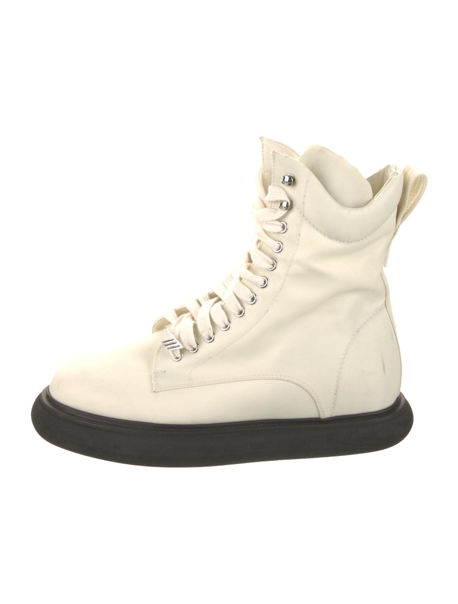 Canvas Lace-Up Boots - Image 1