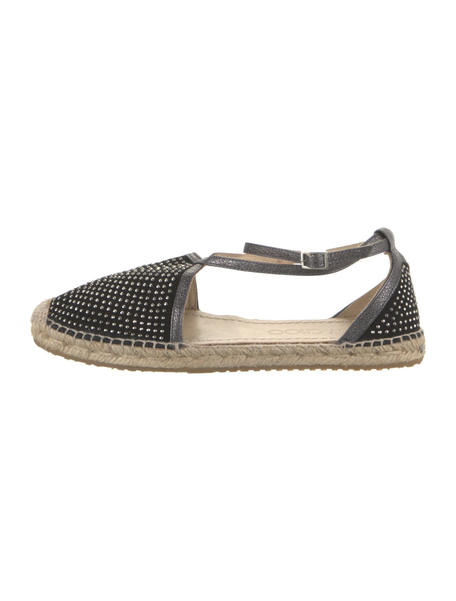 Suede Animal Print Espadrilles - Image 1