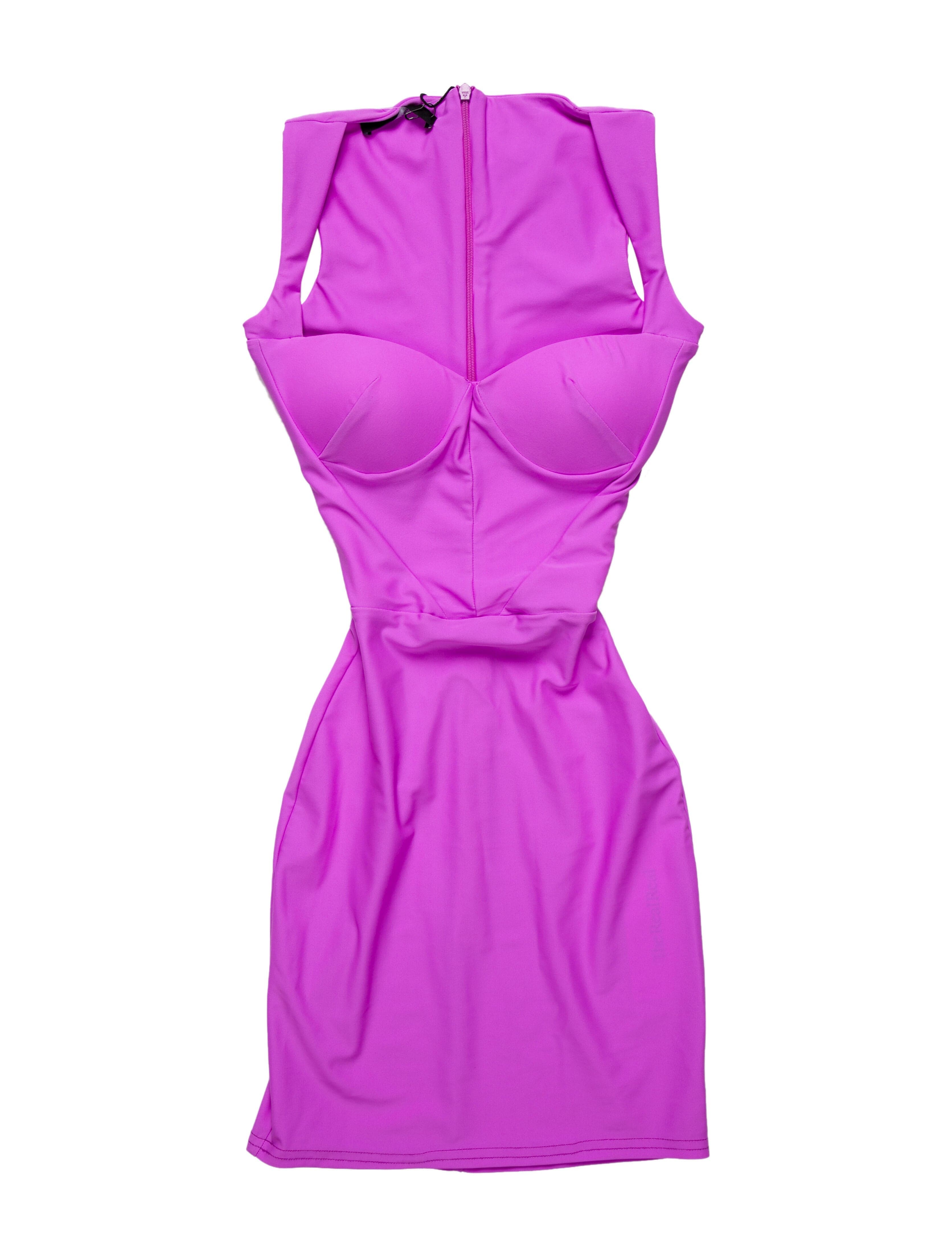 Square Neckline Mini Dress - Image 1