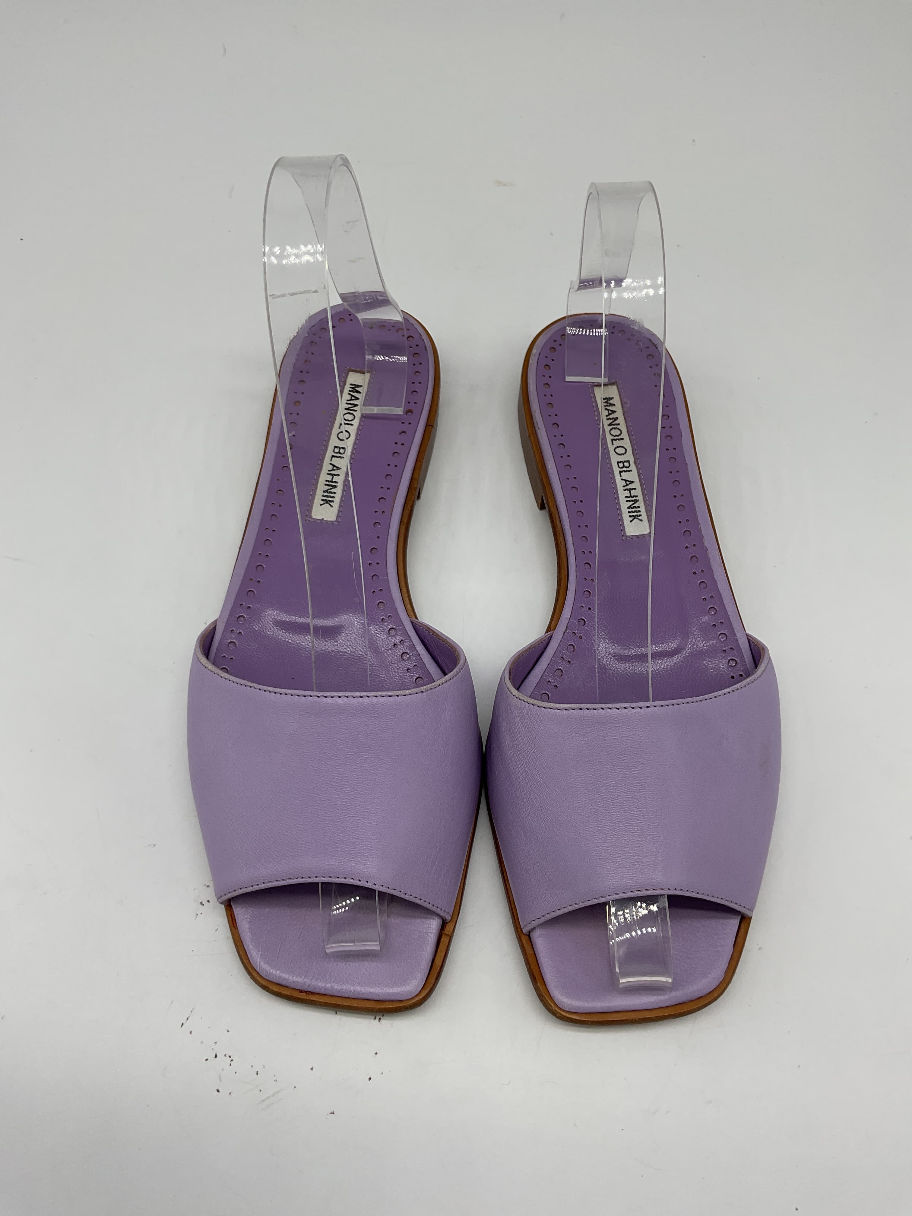 Leather Colorblock Pattern Slides - Image 4