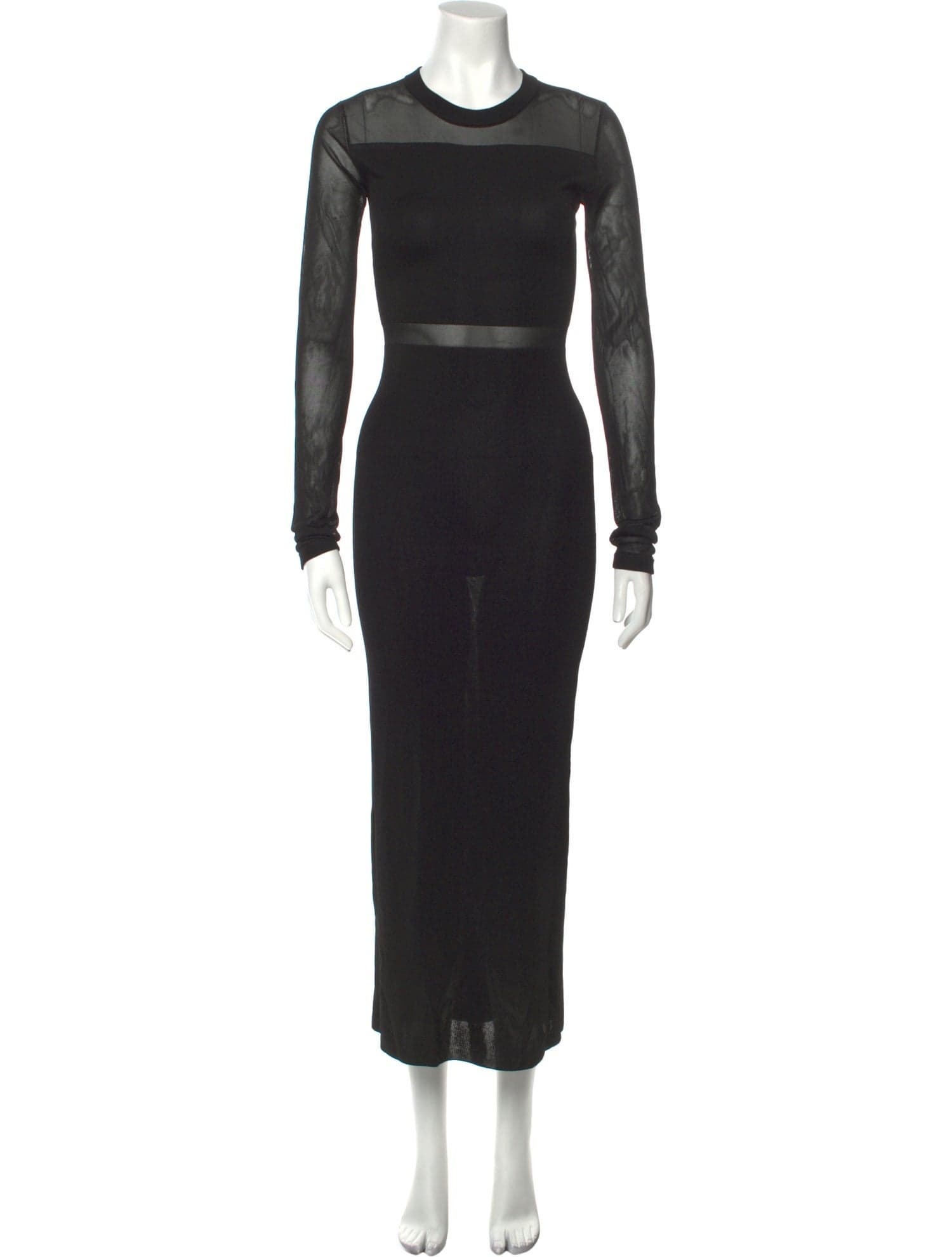 Crew Neck Long Dress - Image 1