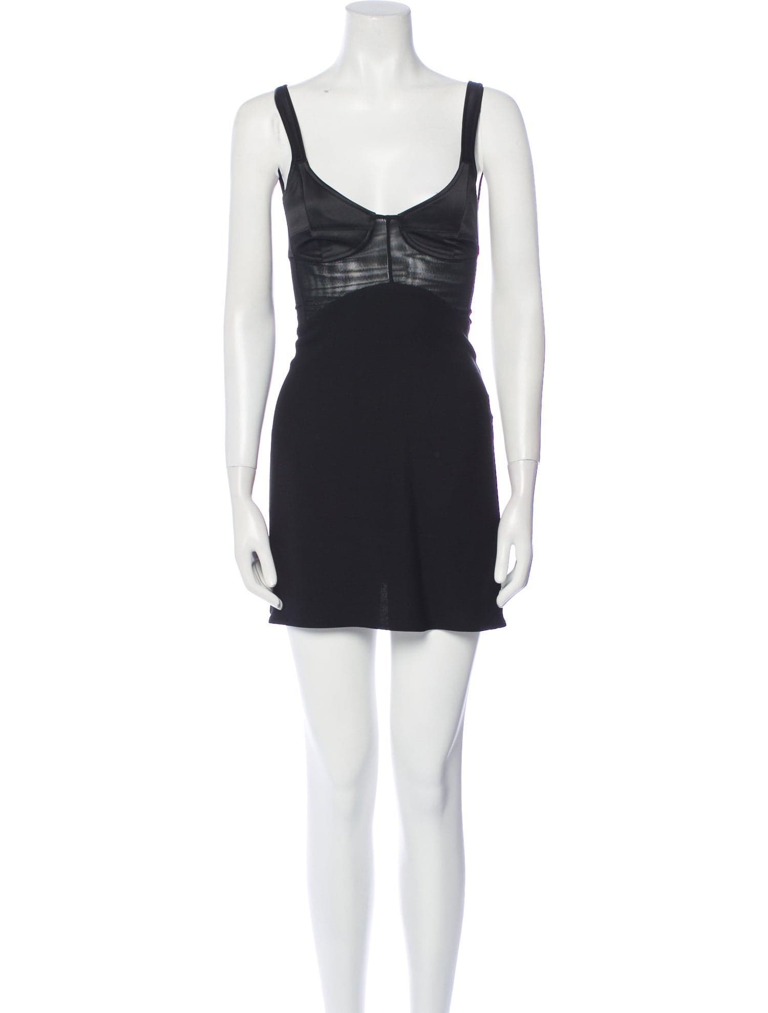 Square Neckline Mini Dress - Image 1