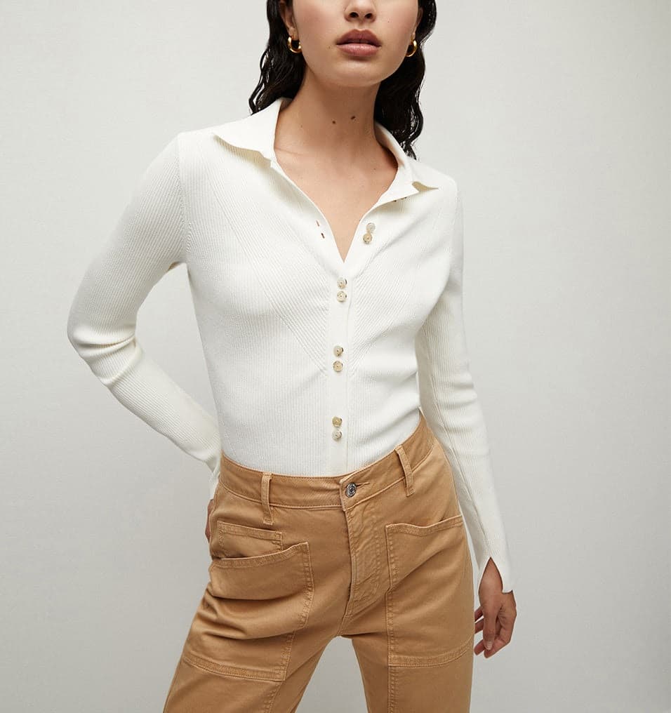 Aviva Ribbed Cardigan - Image 1