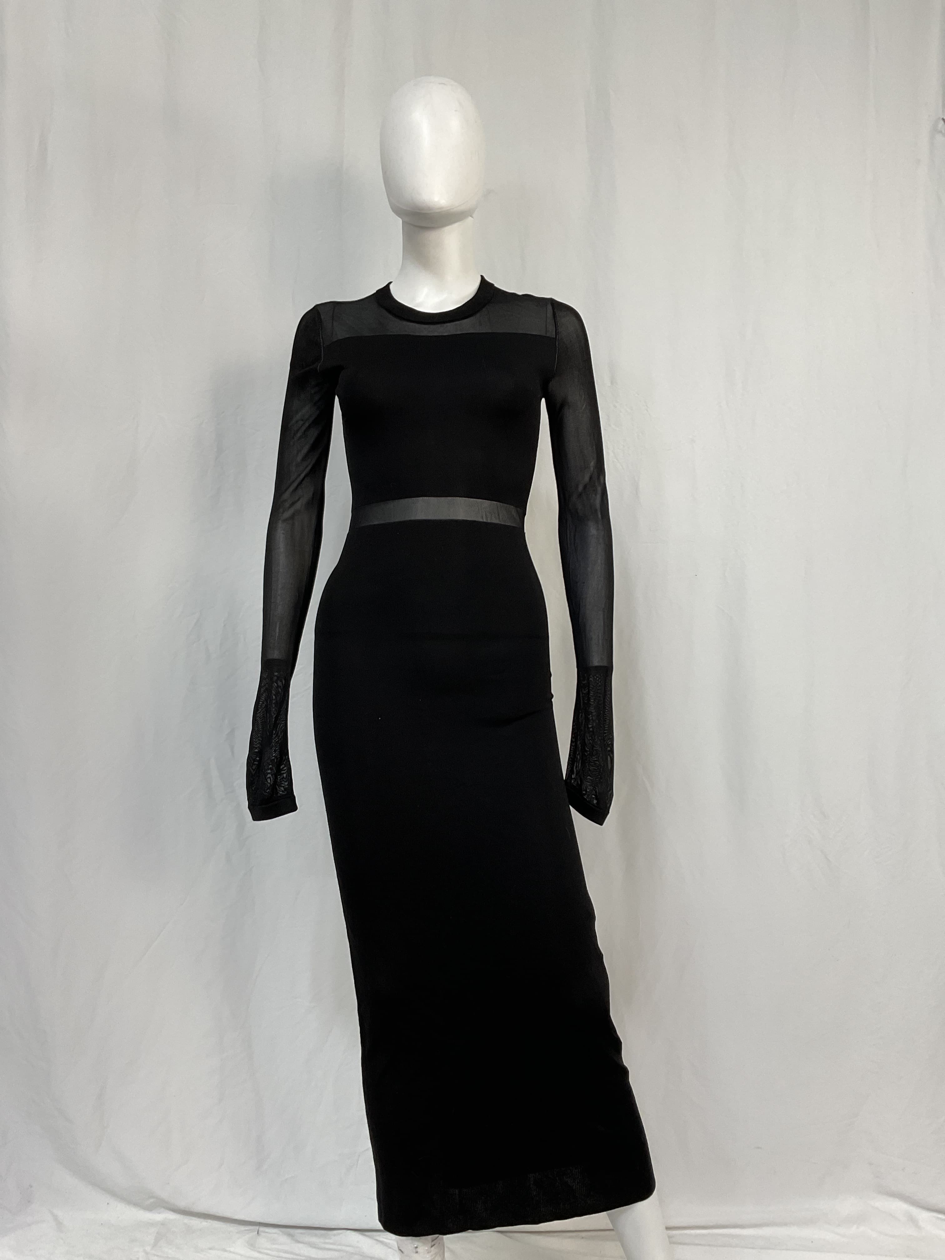 Crew Neck Long Dress - Image 2