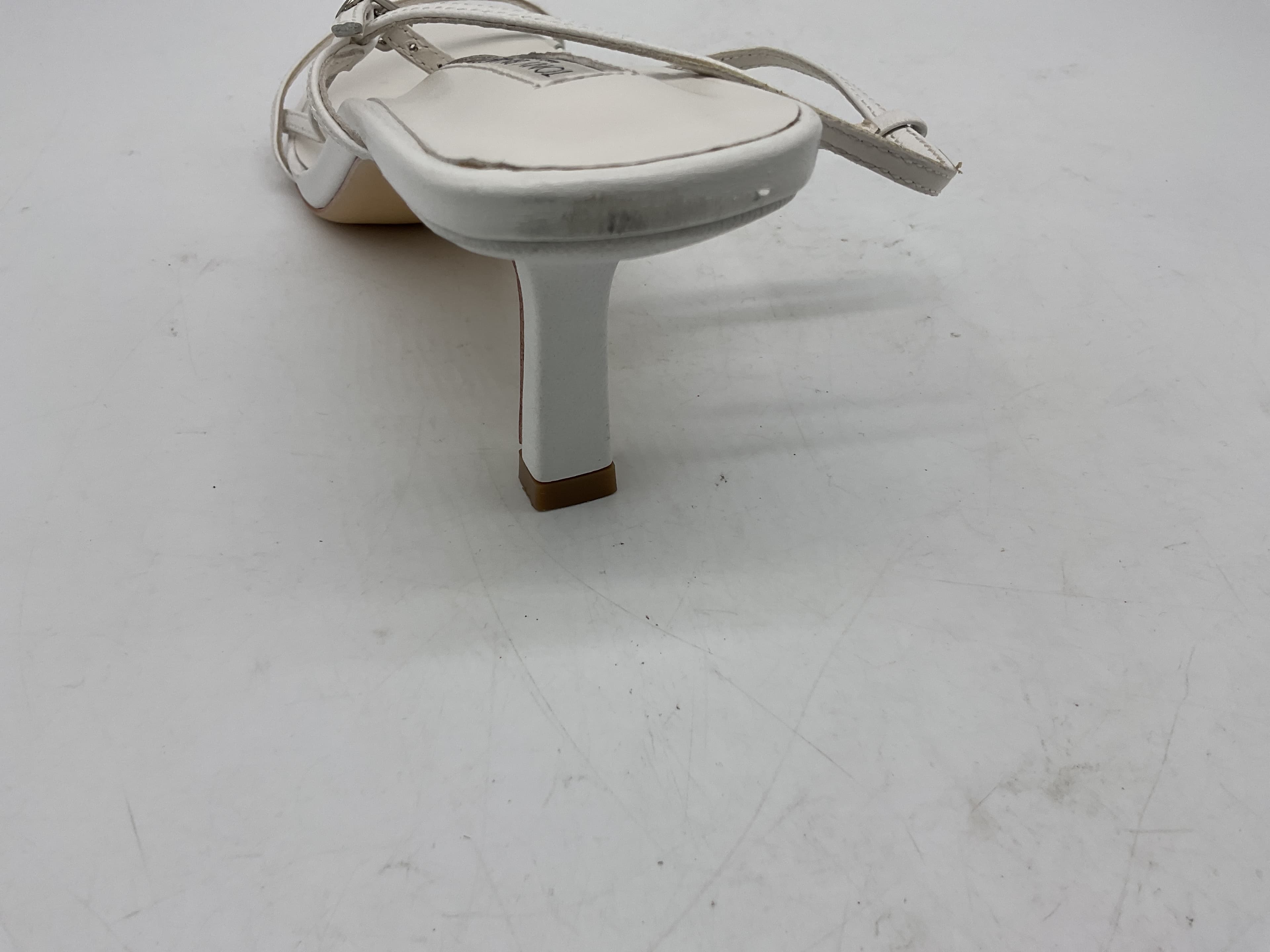 Caprice White Kid Heels - Image 2