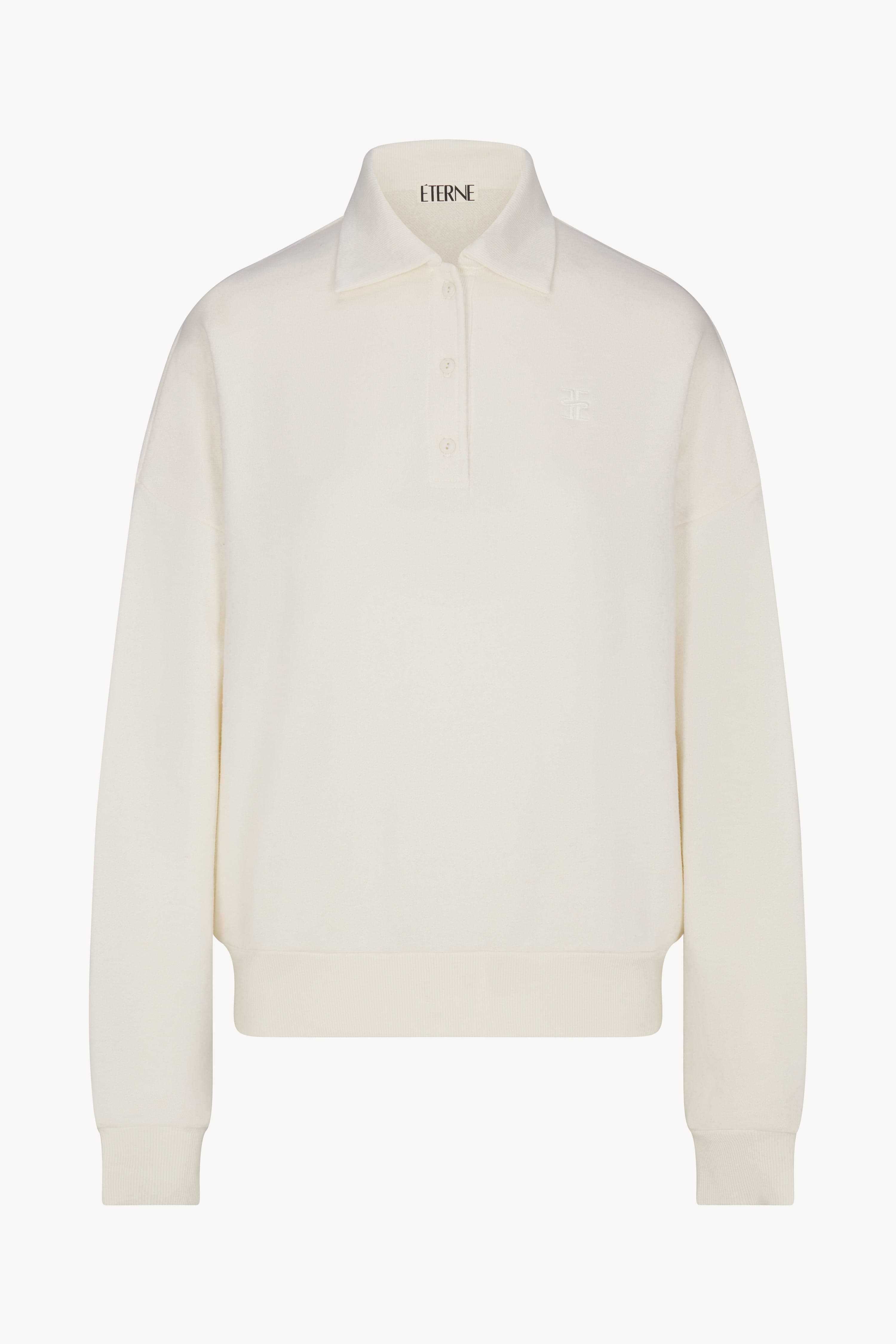 Oversized Polo Sweatshirt - Image 1