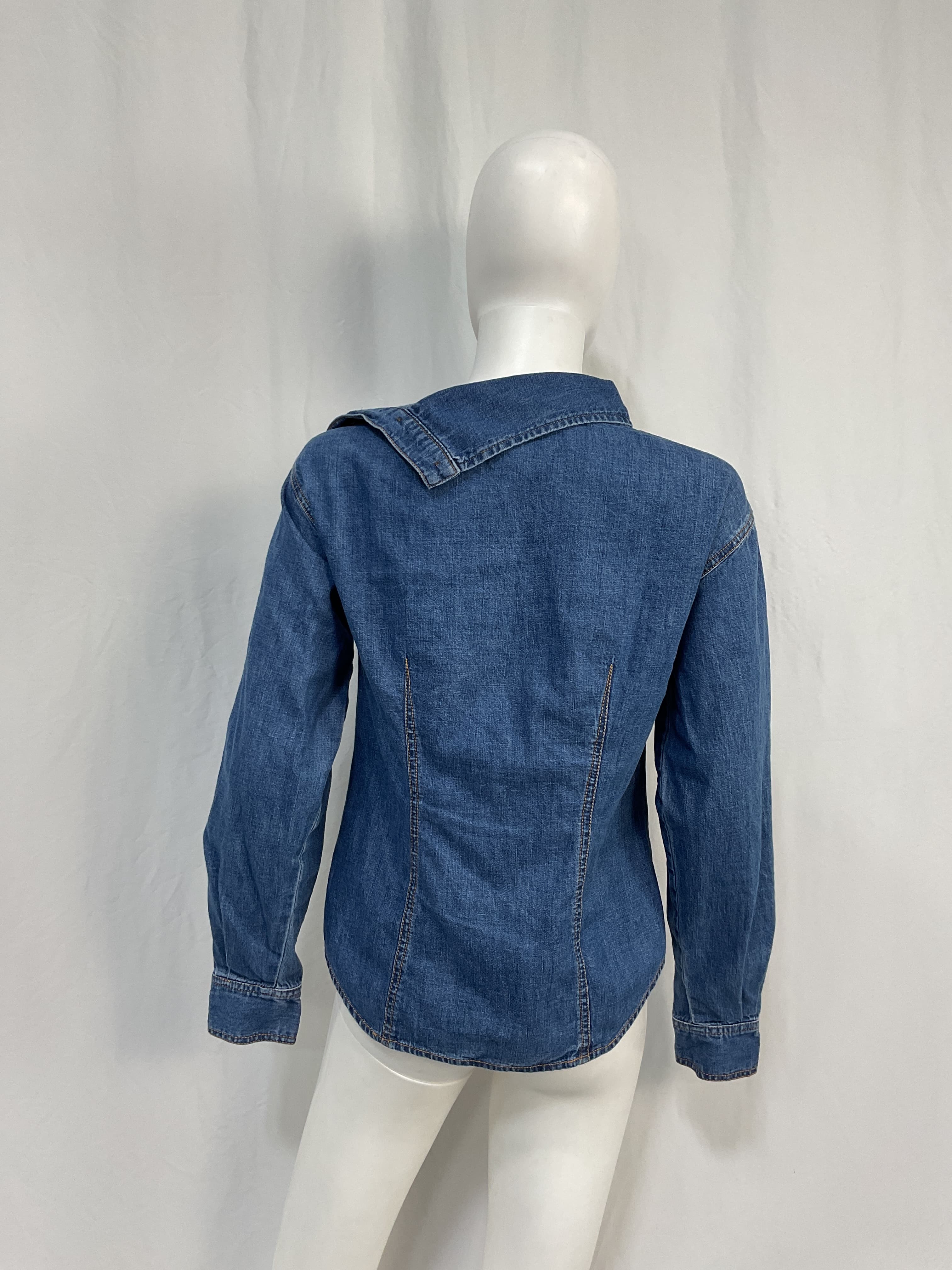 Fauri Asymmetrical Denim Shirt - Image 3