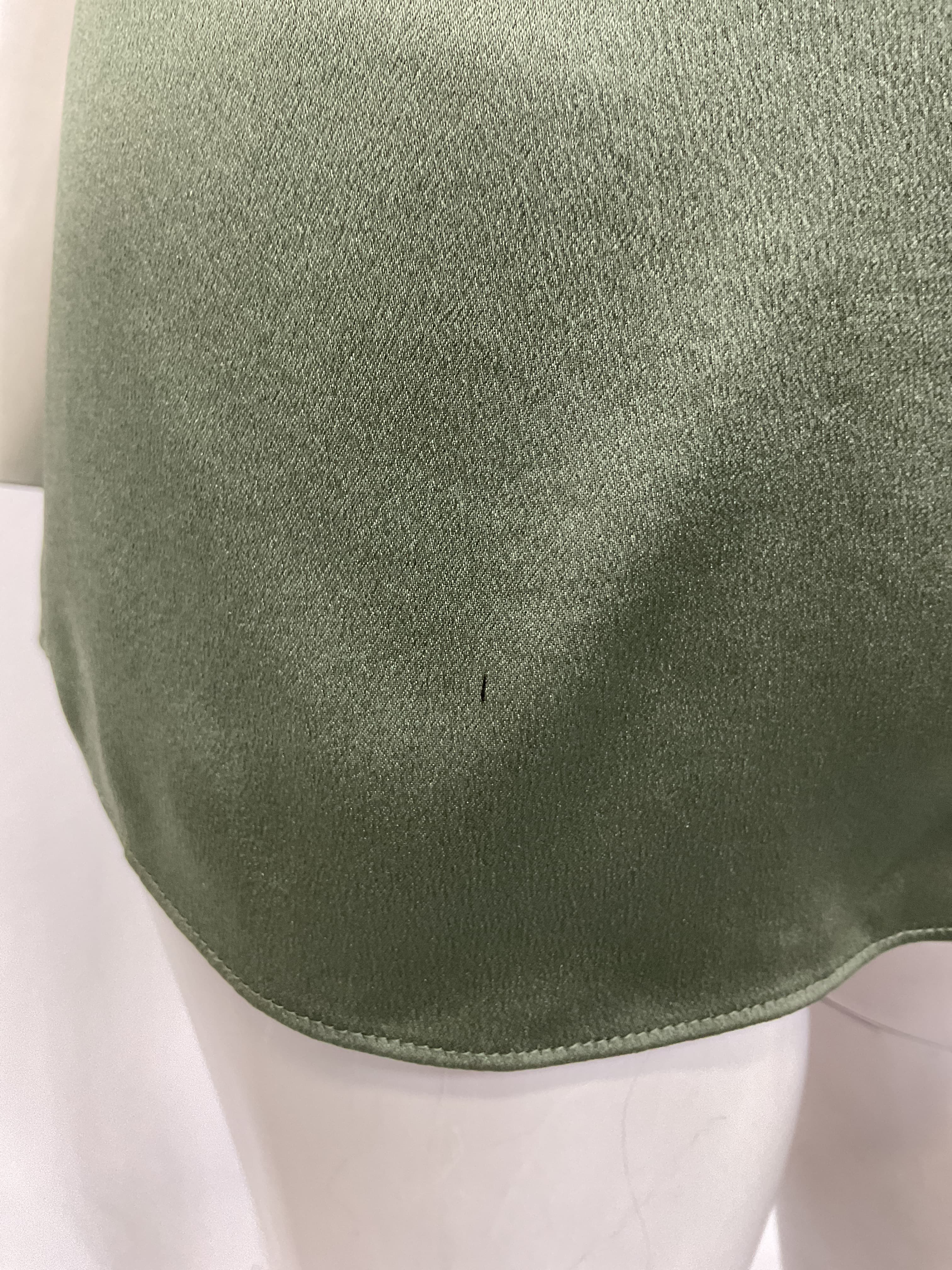 Silk Cap-Sleeve Ruched-Back Blouse - Image 3