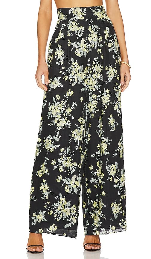 Goldie Tuxedo Trouser In Black Multi - Image 1