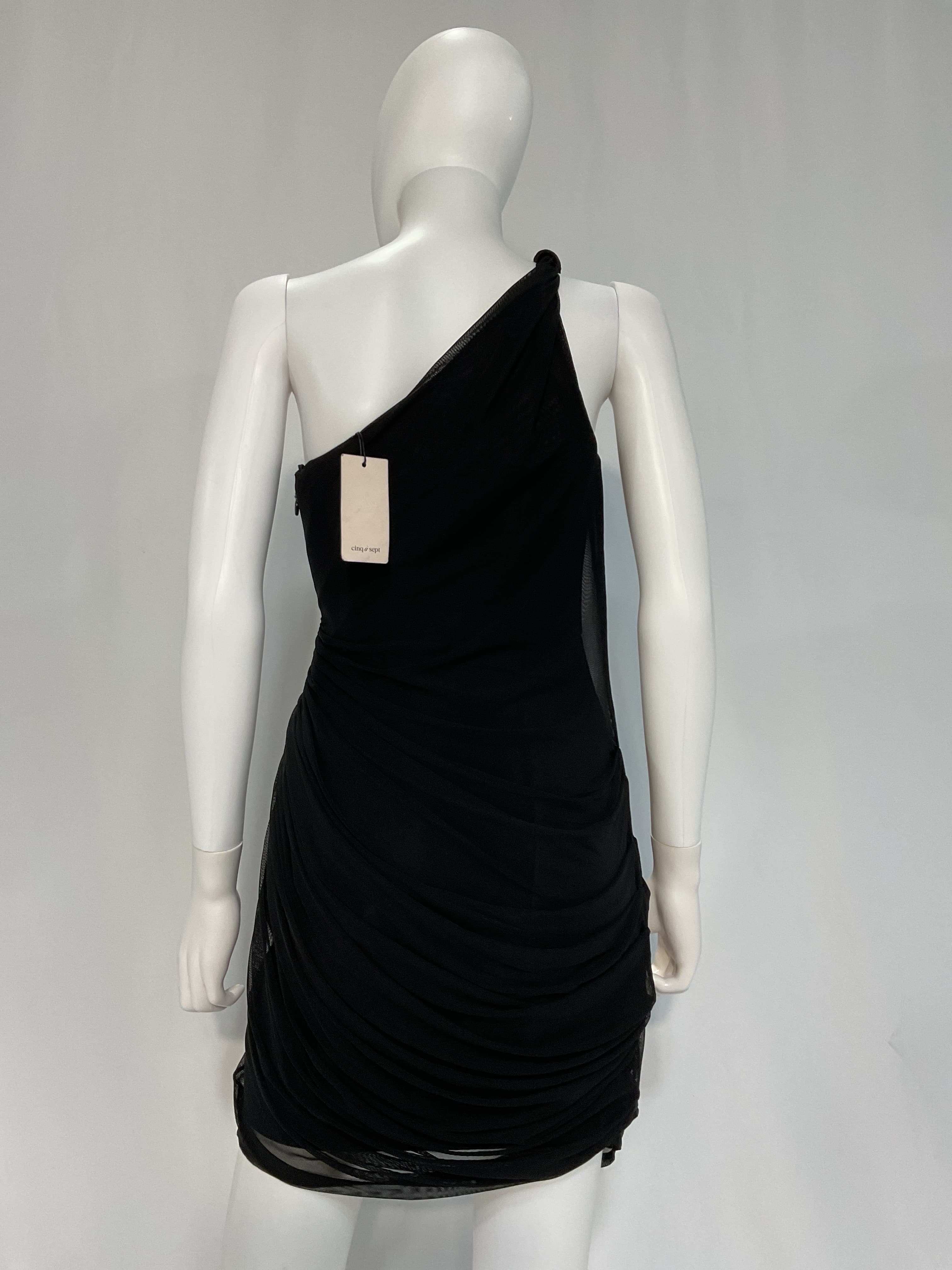 Etty Gathered Mesh Mini Dress - Image 2