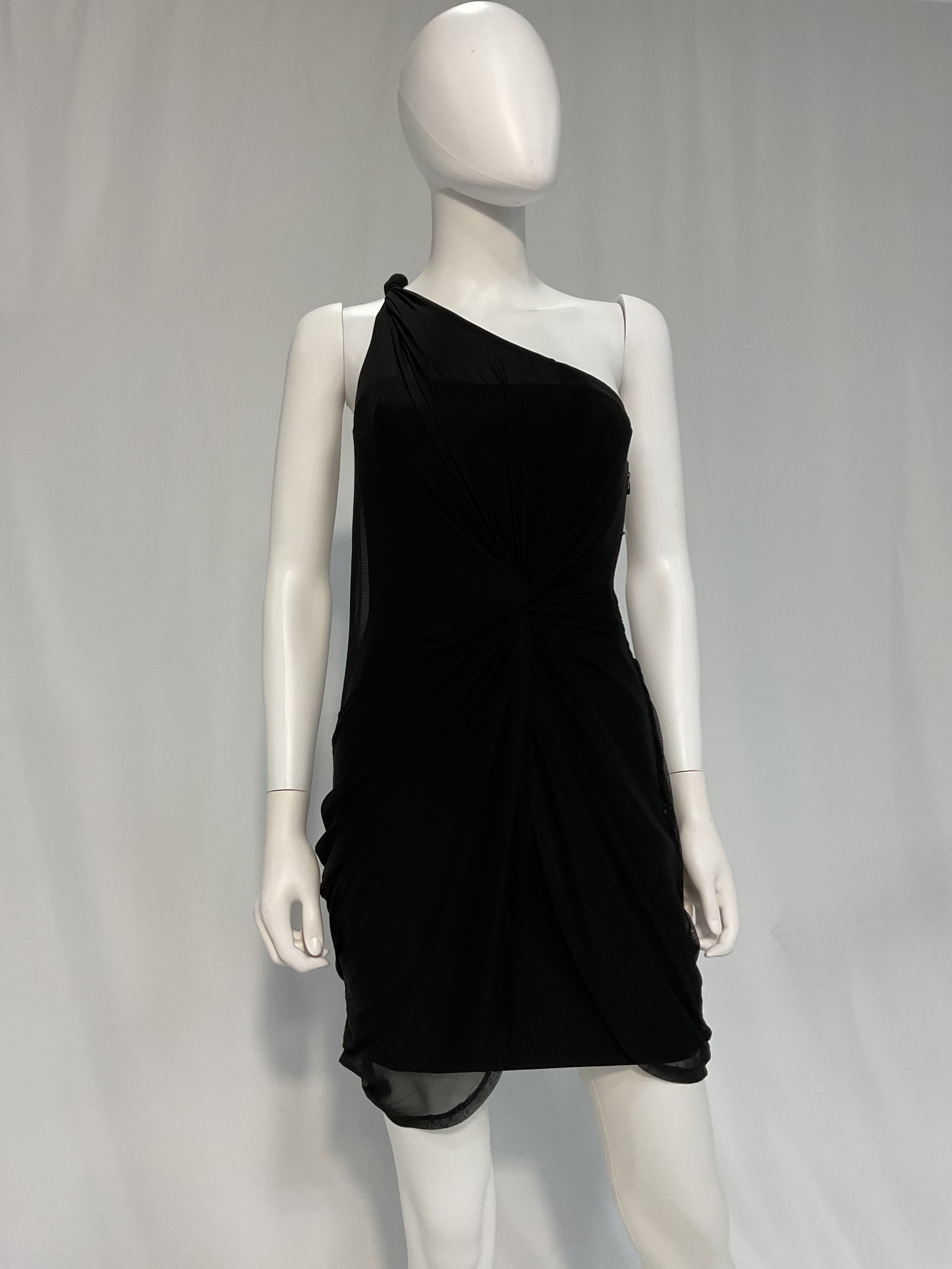 Etty Gathered Mesh Mini Dress - Image 3