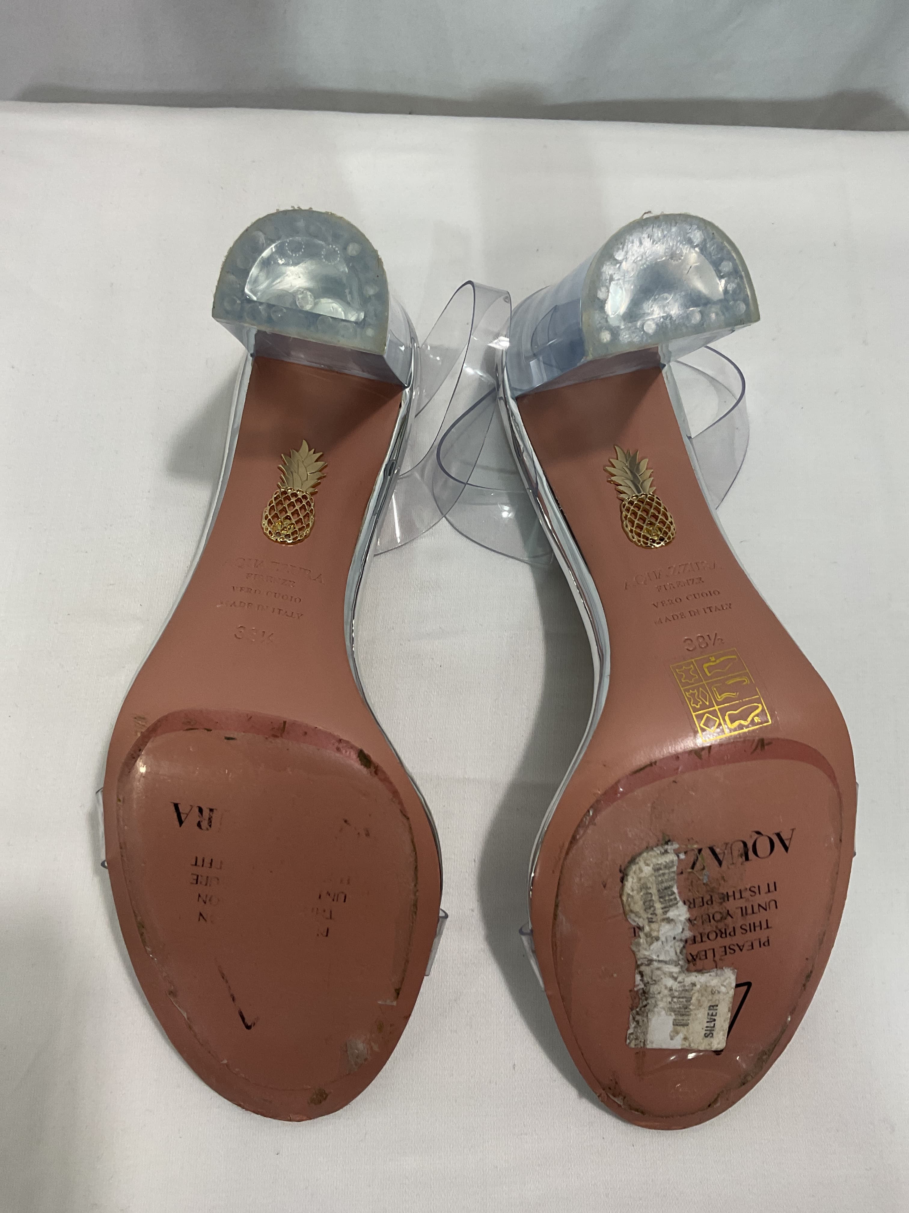 So Nude Plexi Block Sandal - Image 4