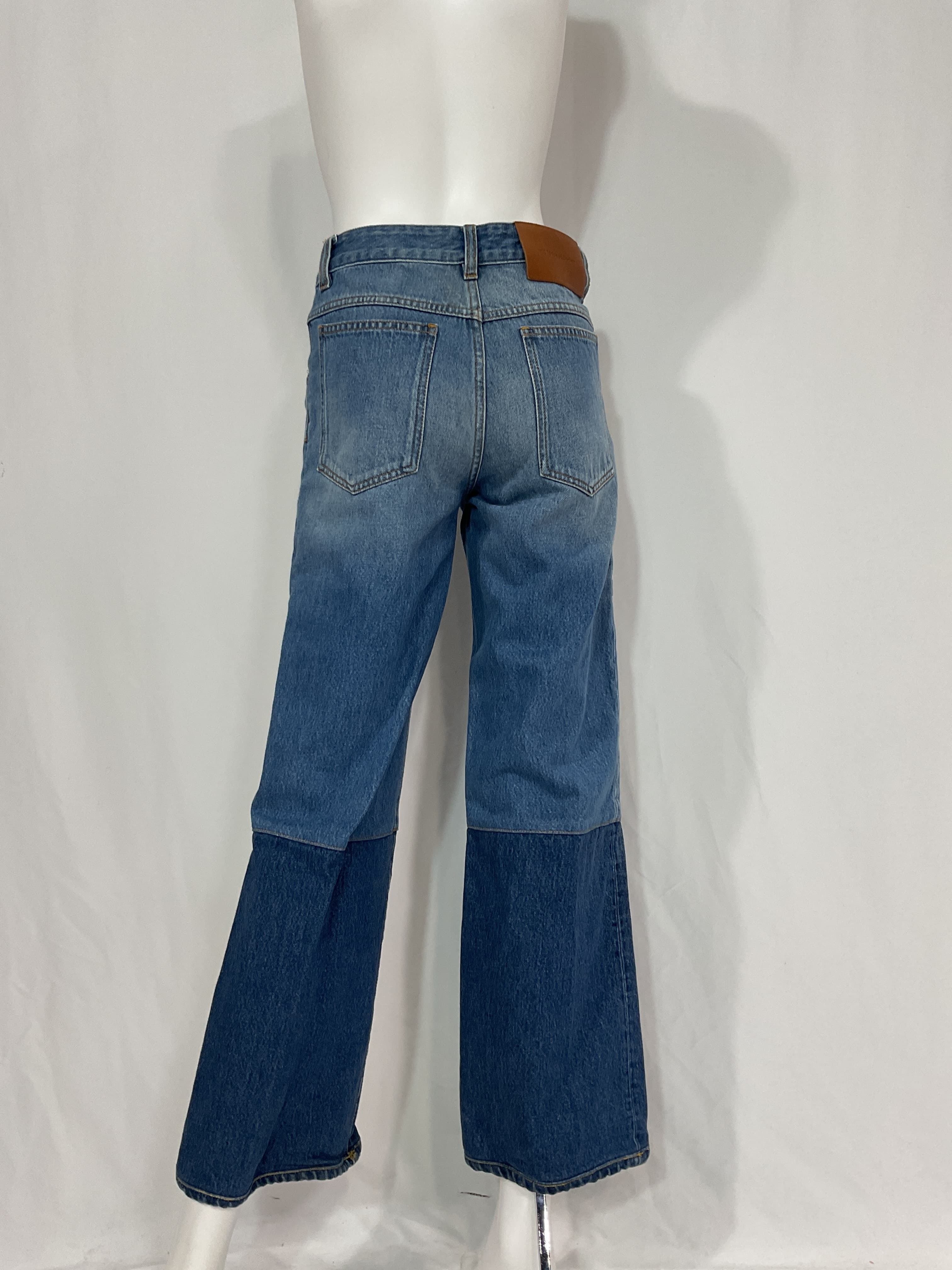 Serge Two-Tone Mid-Rise Wide-Leg Jeans - Image 3