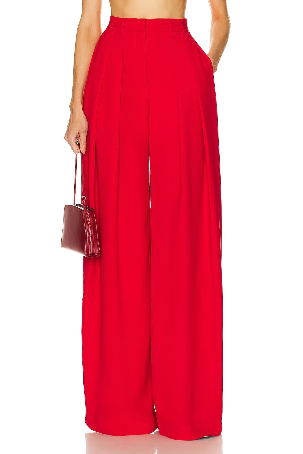 Full Leg Pant In Red - Image 1