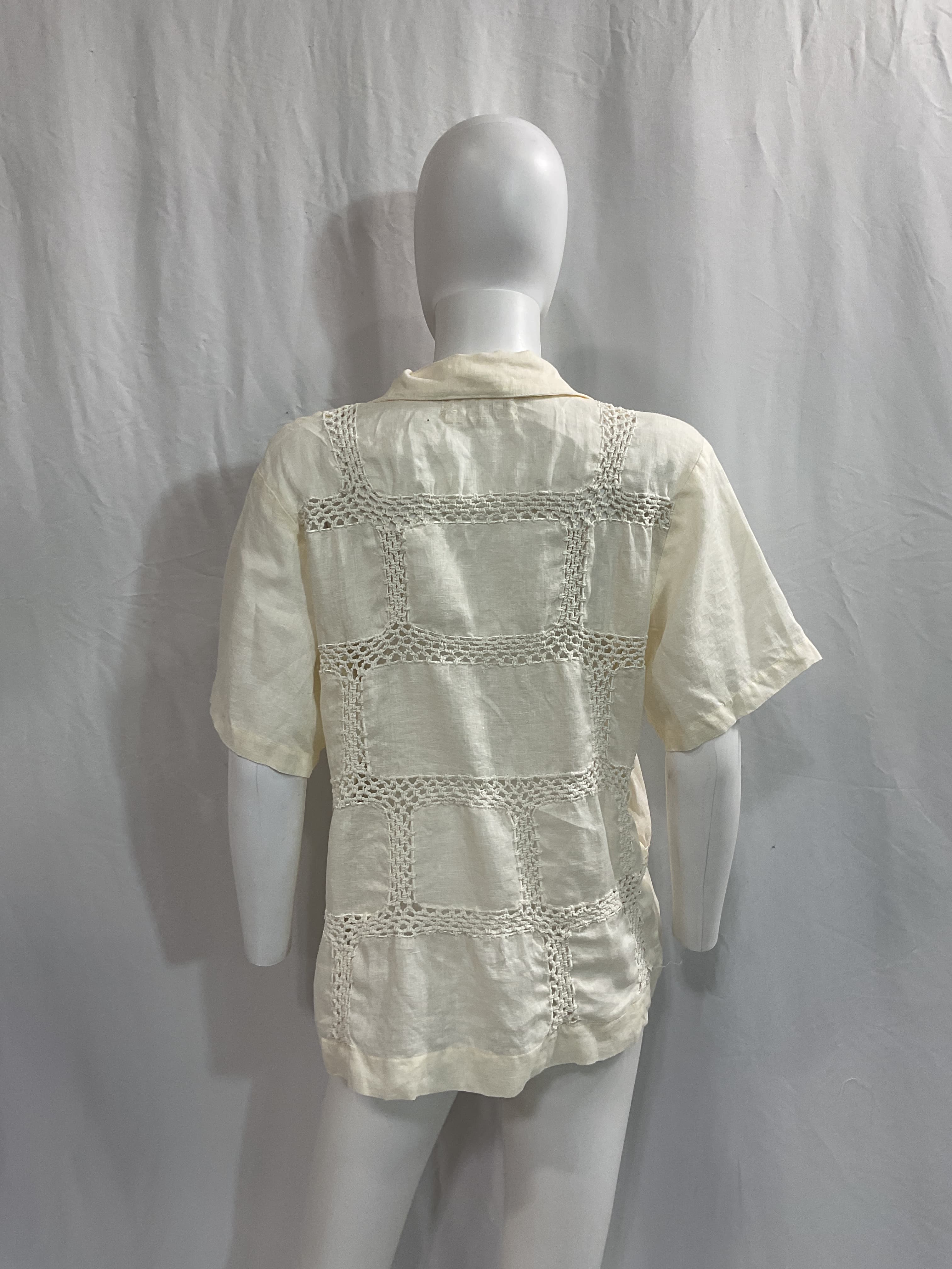 Beatrice Patchwork Shirt In Bone - Image 3