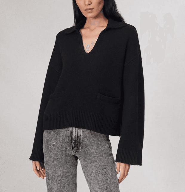 Danica Wool-Cashmere Polo Sweater - Image 1