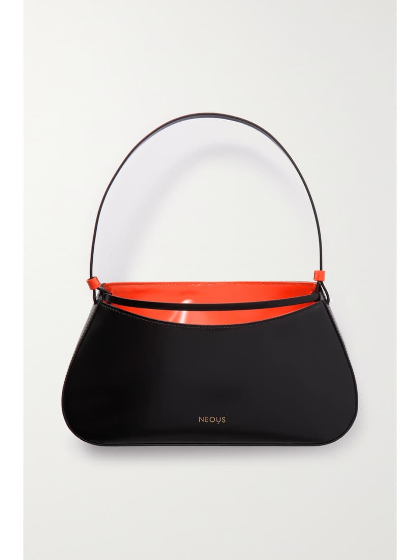 Zeta Two-Tone Leather Shoulder Bag - Image 1