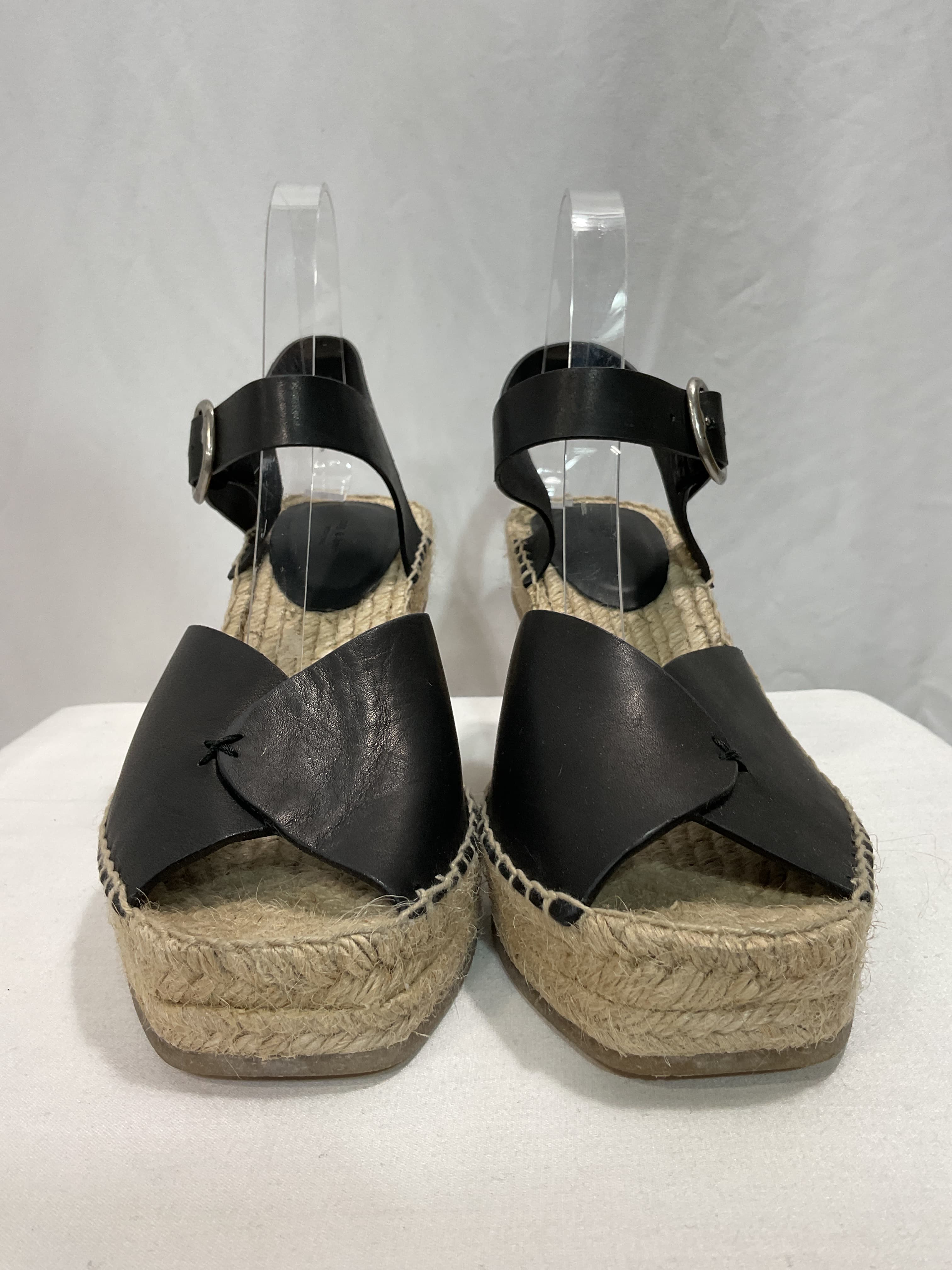 Santiago Espadrille Peep Toe Platform Wedge Sandal - Image 4
