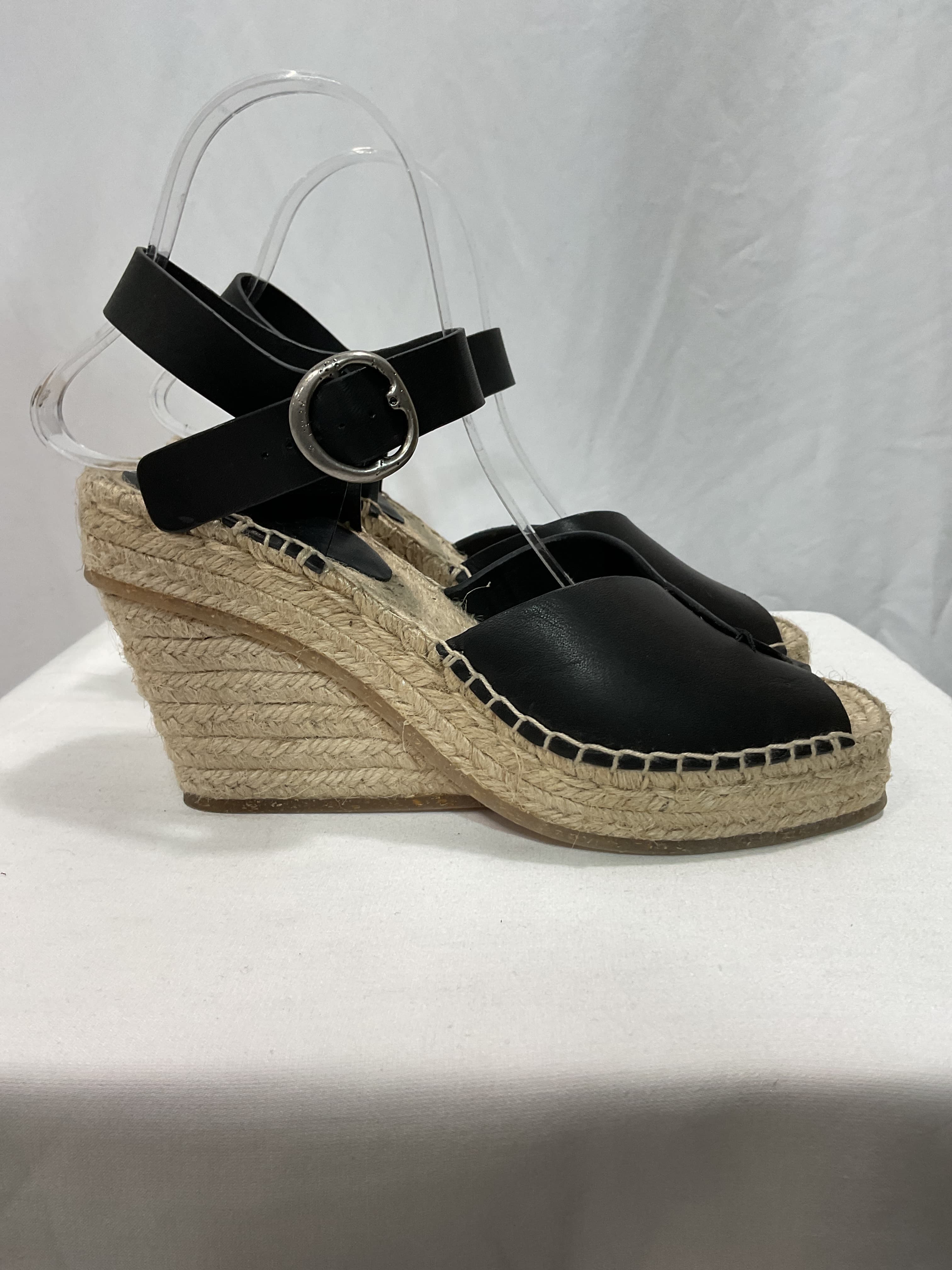 Santiago Espadrille Peep Toe Platform Wedge Sandal - Image 3
