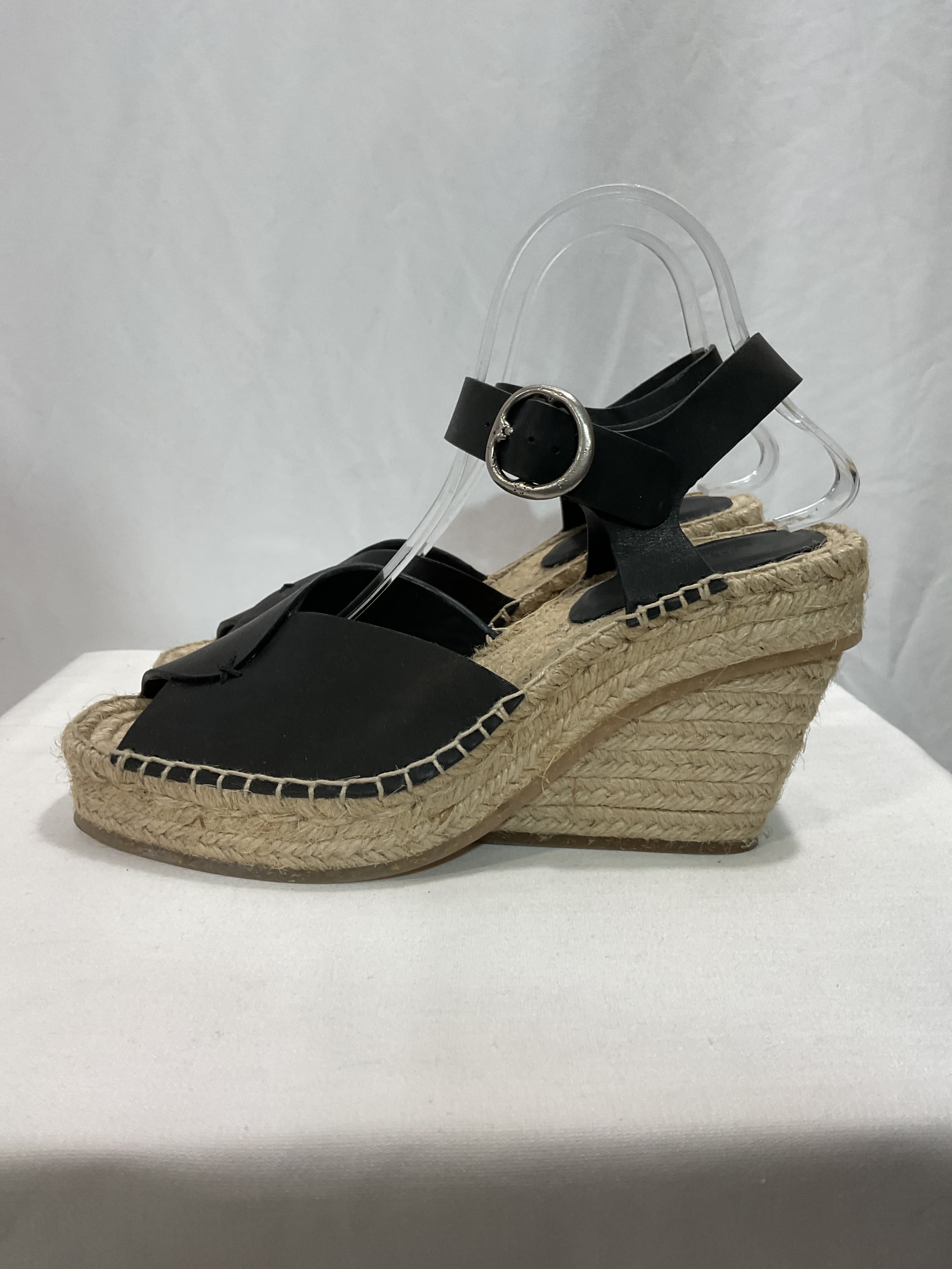 Santiago Espadrille Peep Toe Platform Wedge Sandal - Image 2