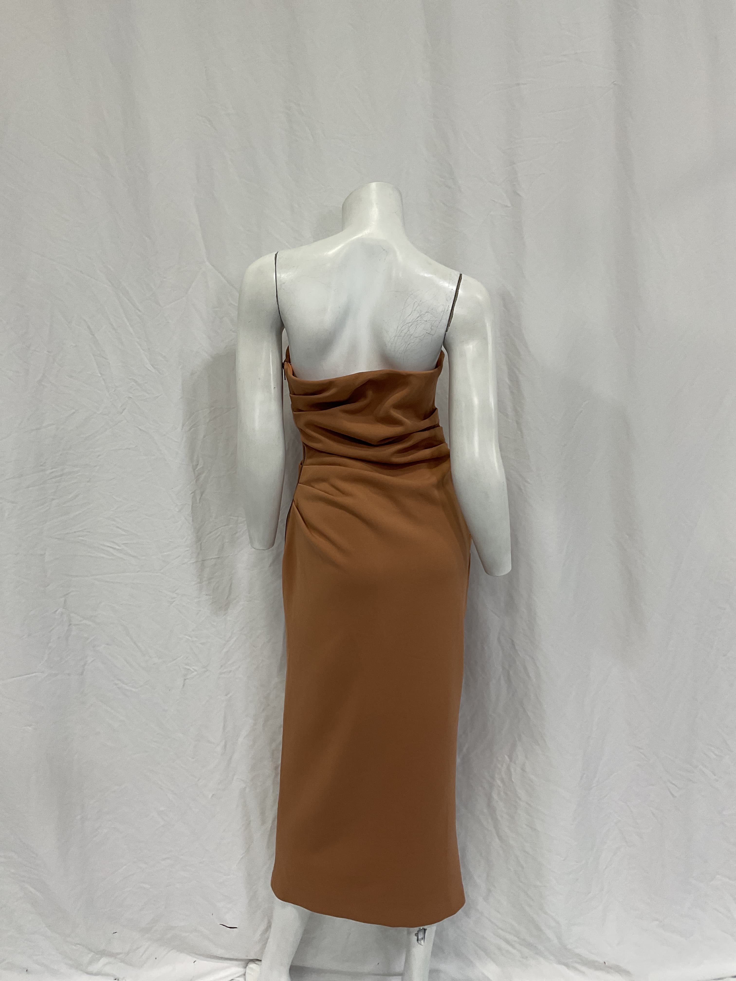 Calandra Dress In Praline - Image 2