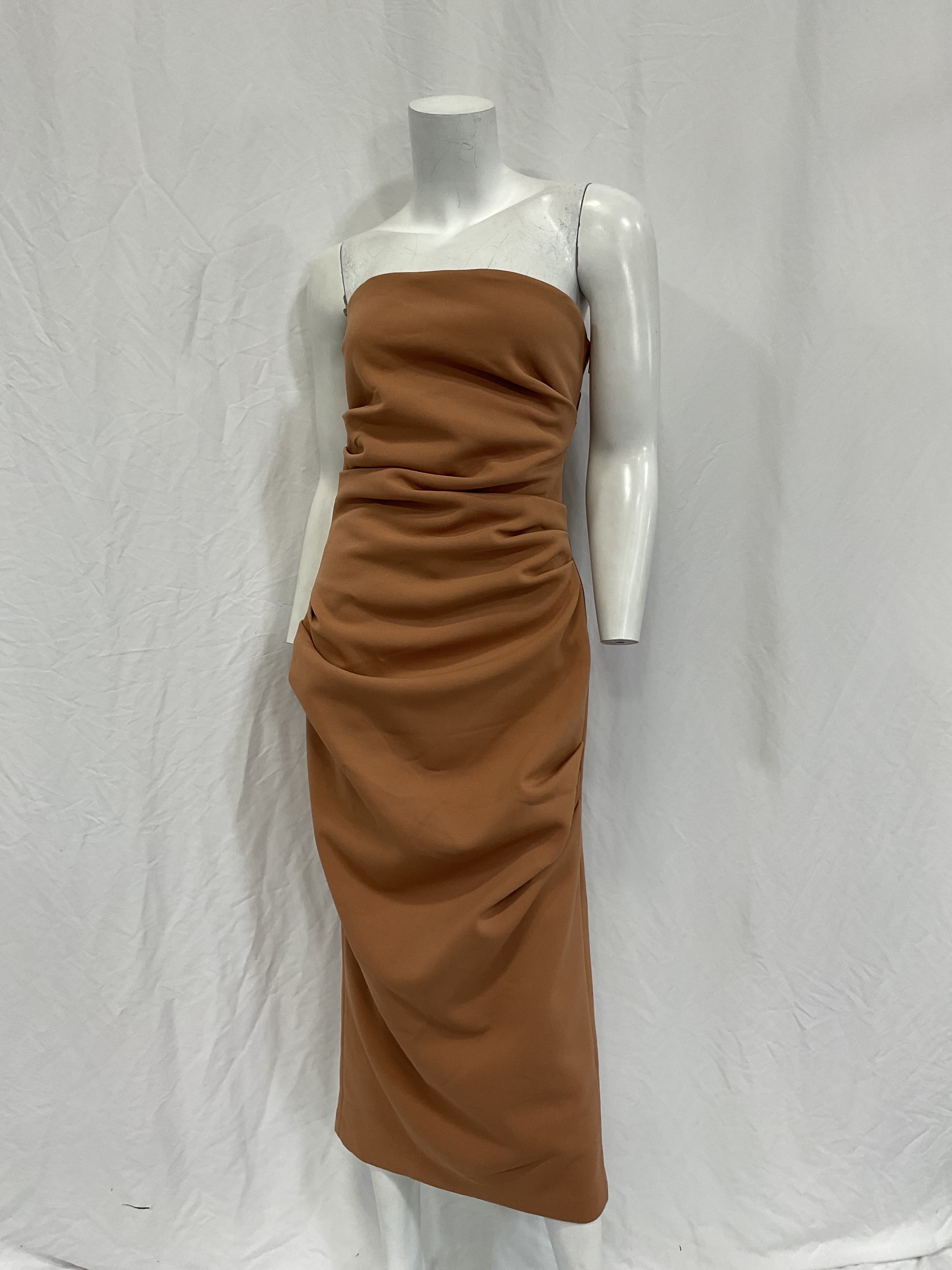 Calandra Dress In Praline - Image 3