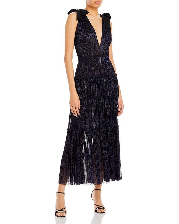 Ray Bow Pleated Maxi Dress - Image 2