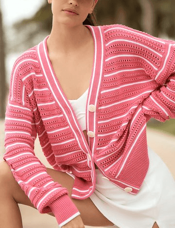 Varley Antonia Relaxed Cardigan Sweater Product Page - Image 2